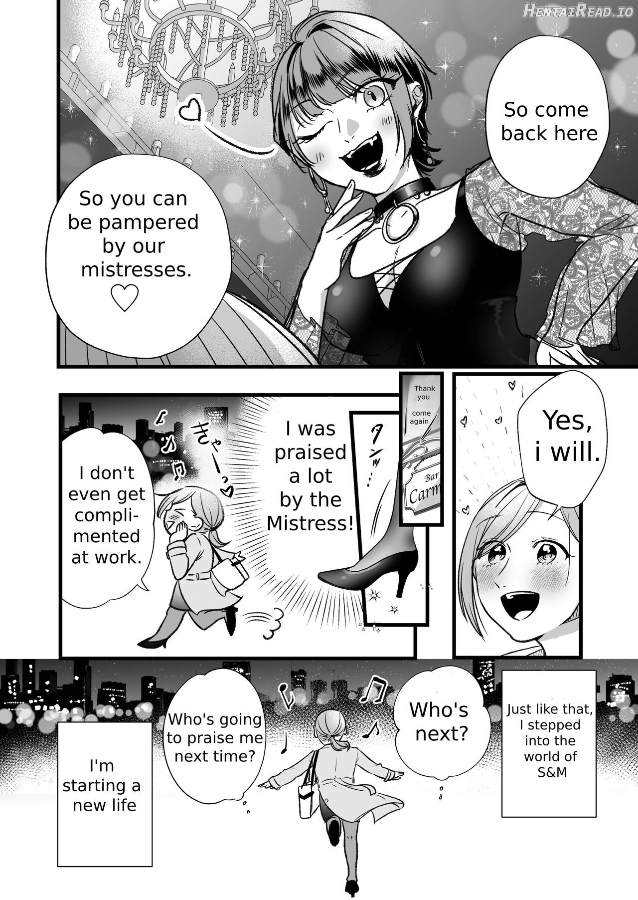 A story about a tired woman being beaten by an erotic woman. Chapter 1 - page 15