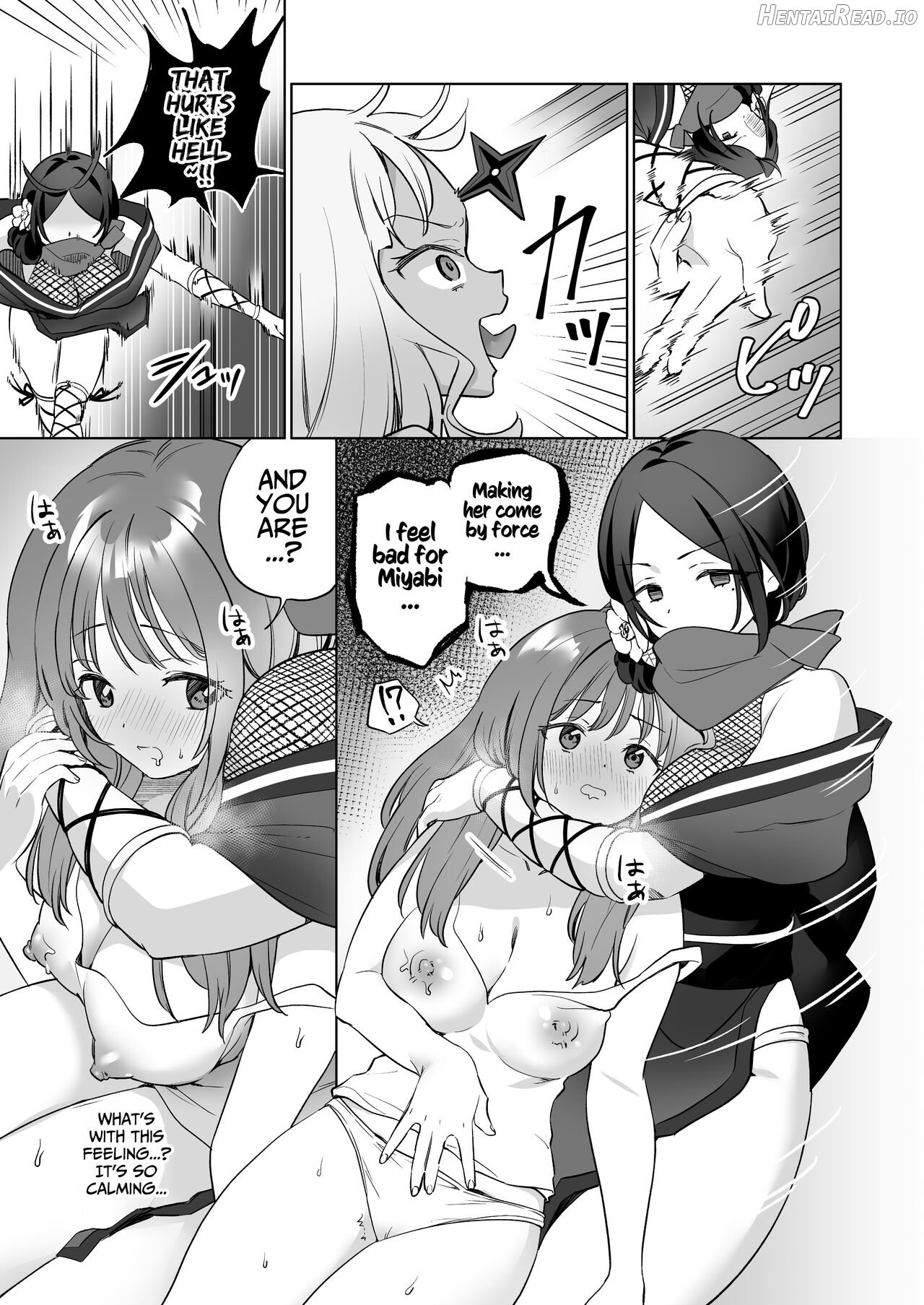 Yuri Kakusei Succubus vs Yuri Kakusei Kunoichi ~Watashi no Karada de Yuri Ecchi Battle suna!~ Chapter 1 - page 14