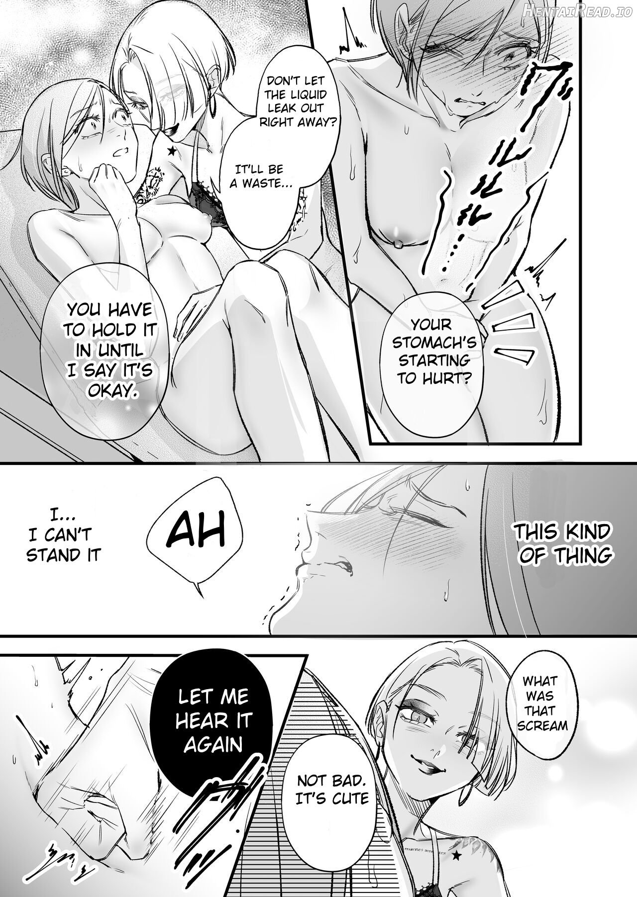 A story about a tired woman being beaten by an erotic woman. Chapter 1 - page 13