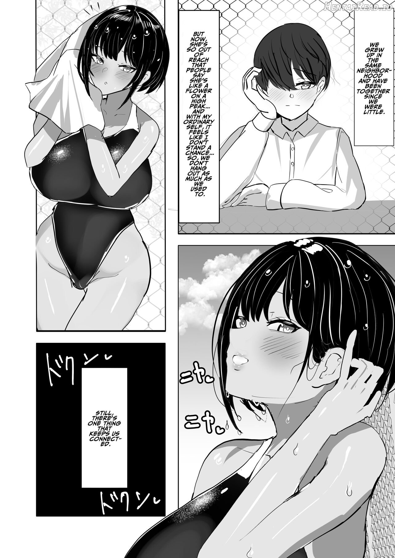 Suieibu Shushou no Boyish Osananajimi wa Boku no Chinpo ni Dohamari Chuu Chapter 1 - page 4