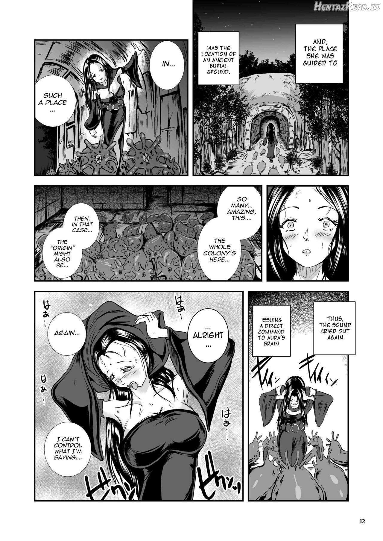 Parasitized Giant Slugs vs Sorceress of the Black Hair as Aura Chapter 1 - page 12