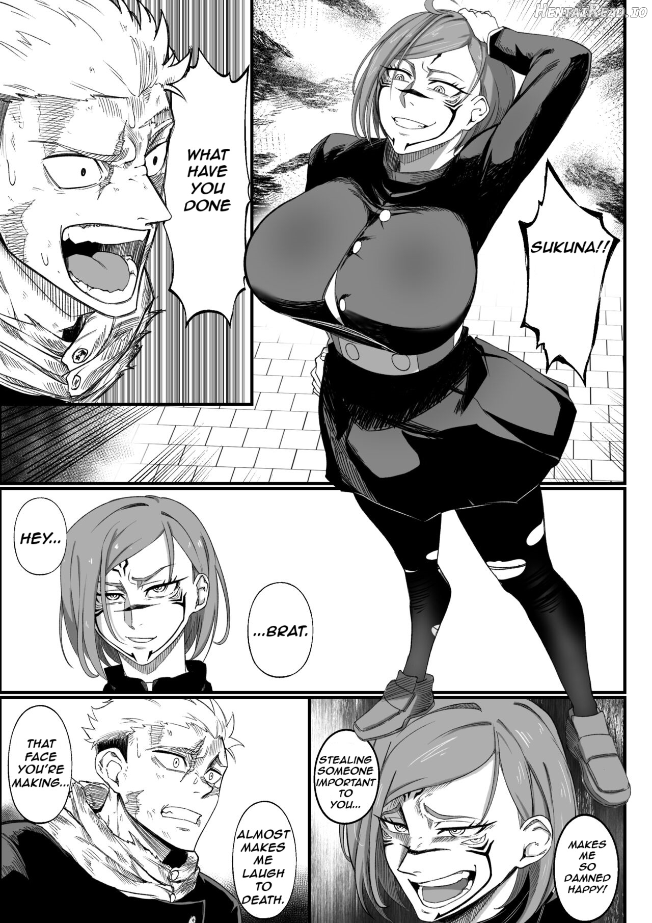 Queen of Curses Ryomen "Kugisaki" Sukuna vs Itadori Yuji Chapter 1 - page 4