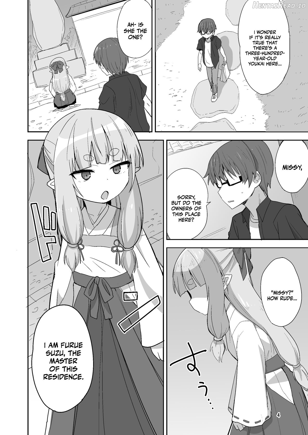 Tsurupeta Babaa ni Fudeoroshix Shite Morau Hon Chapter 1 - page 4