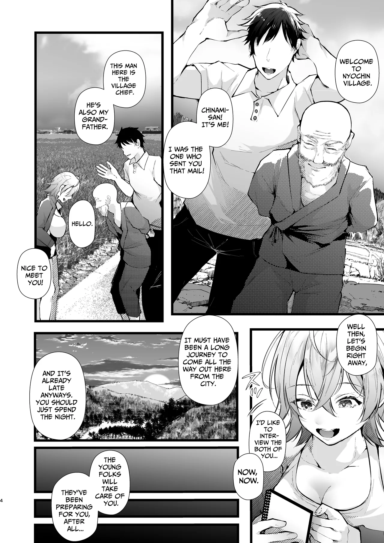 Tsuiseki Fire Futanari chinpo Inshuumura ~Wakaki Okaruto Raitaa wa Futa Chinpo no Kairaku ni Oboreru~ Chapter 1 - page 4