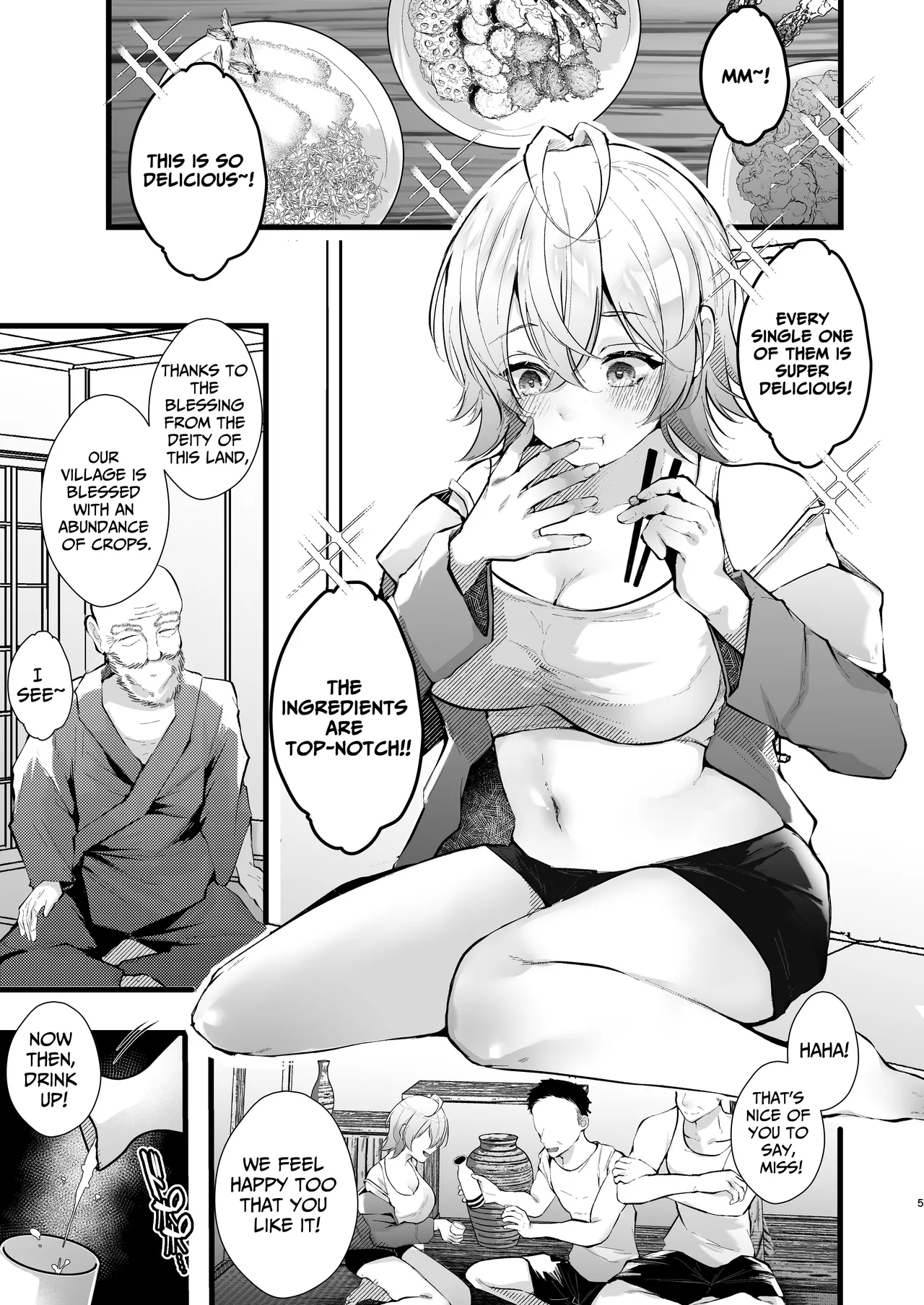 Tsuiseki Fire Futanari chinpo Inshuumura ~Wakaki Okaruto Raitaa wa Futa Chinpo no Kairaku ni Oboreru~ Chapter 1 - page 5