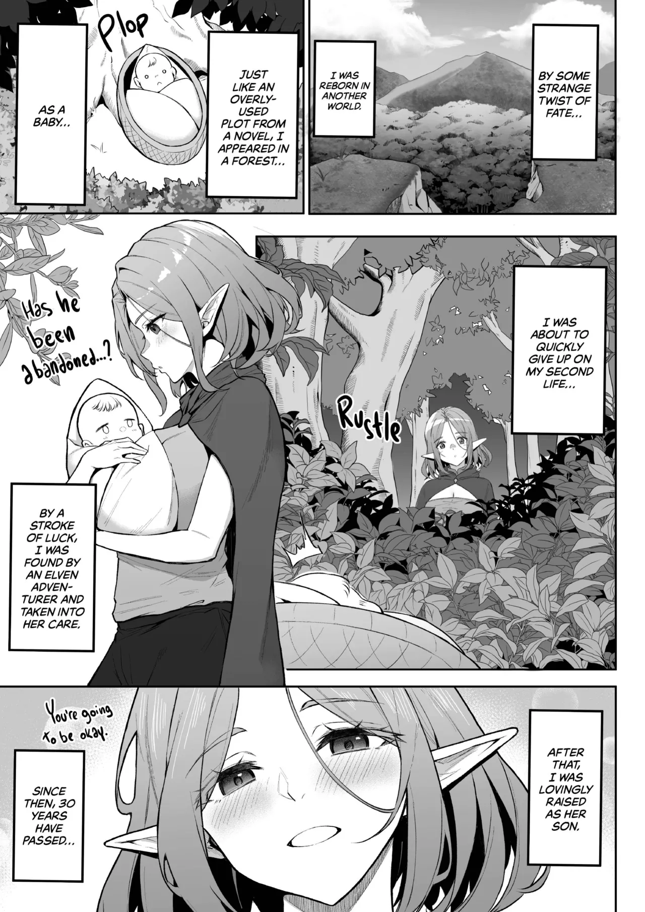 Tensei Shitara Kahogo na Elf-san ni Hirowareta Ken Chapter 1 - page 4