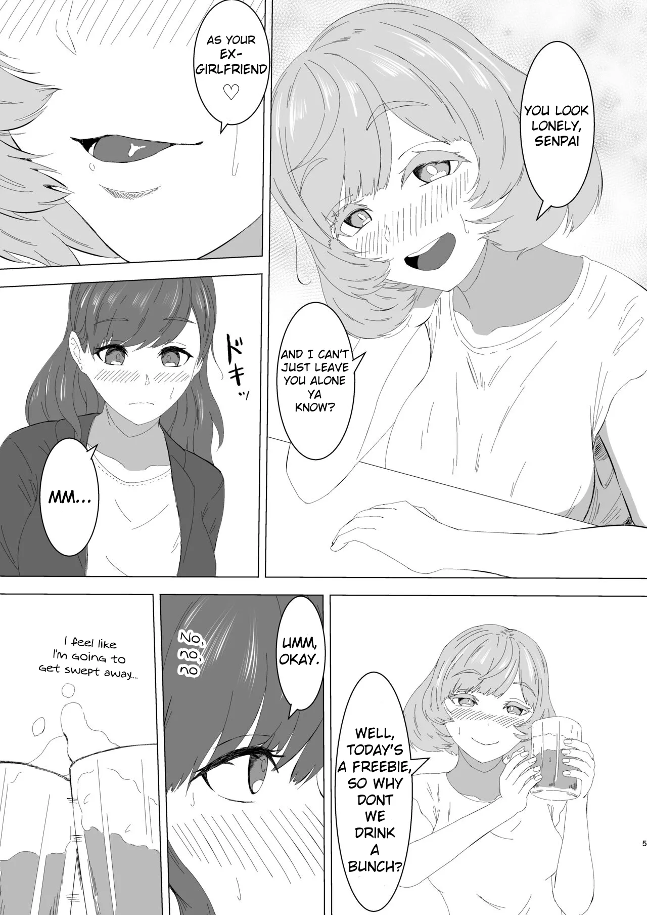 Mitsu Yoku no Shirene ~ Sunen-buri ni Saikai Shita Futanari Kouhai to Kyuuai Sex Suru Yokkyuu Fuman OL ~ Chapter 1 - page 4