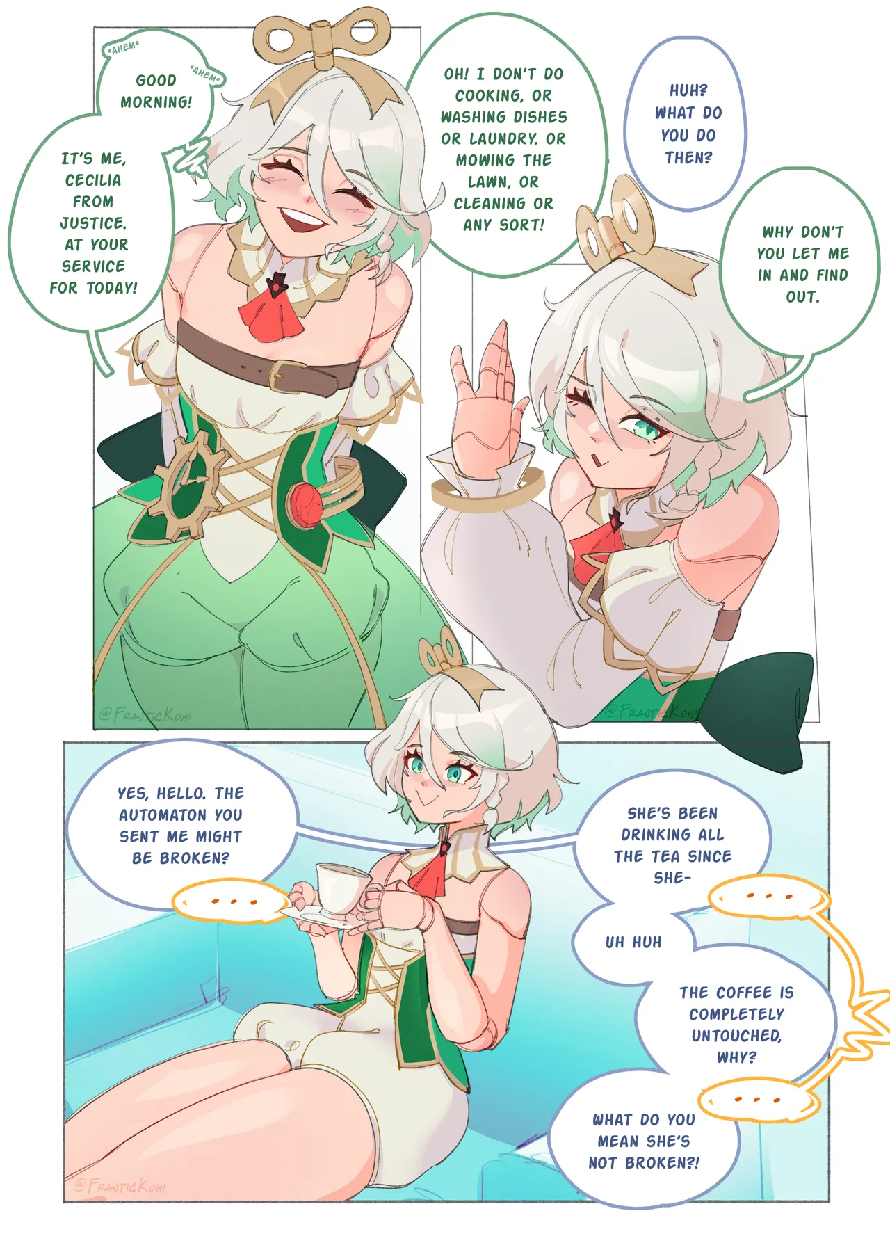 Cecilia at Your Service + Animation Chapter 1 - page 1