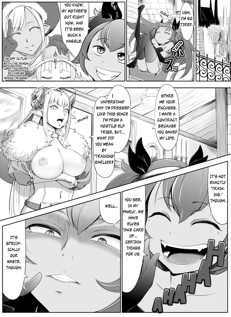 Succubus x Elf: Pleasure from Eating Poop Chapter 1 - page 2