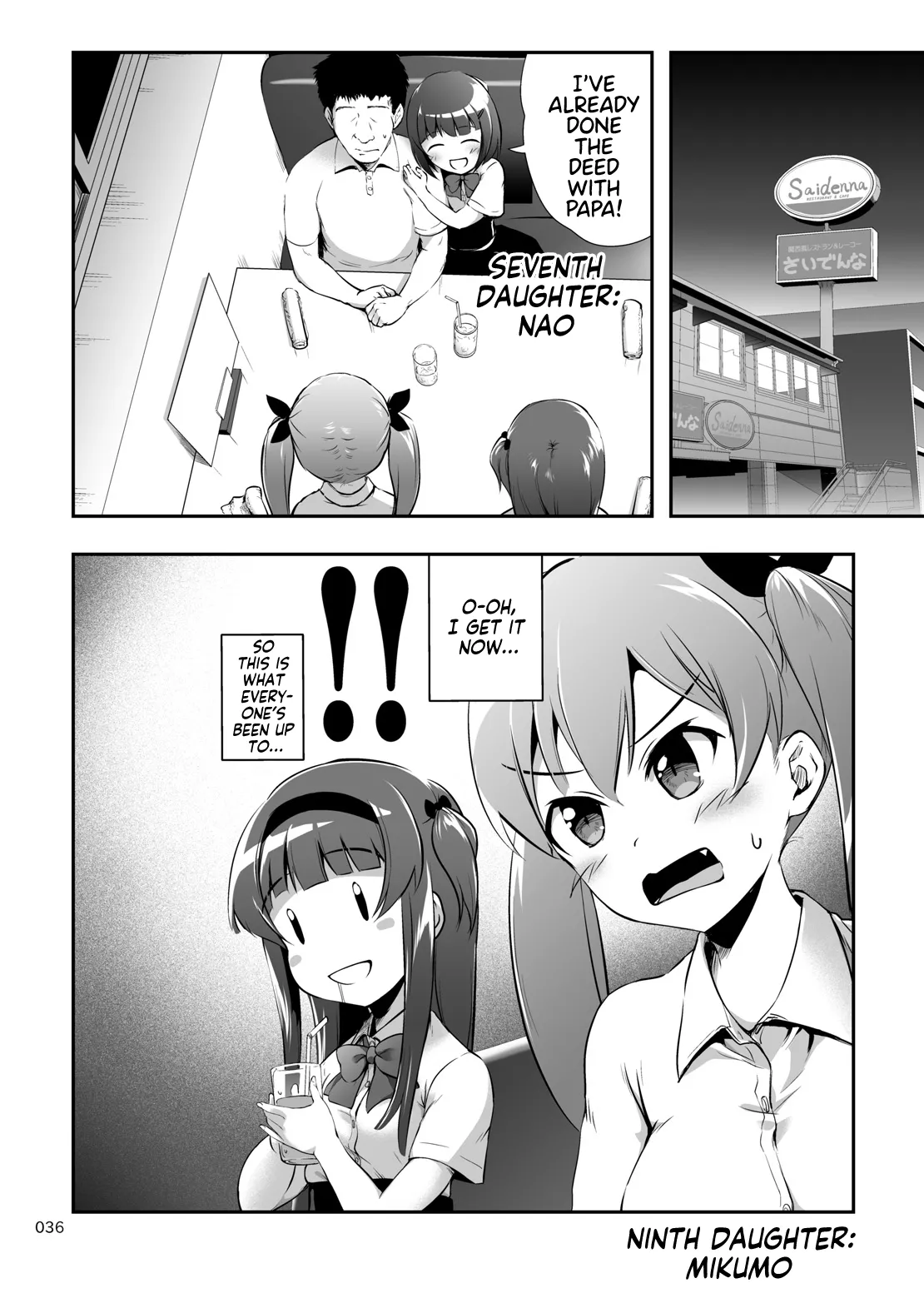 Nakadashi! Papachin Junkie 2 ~ Oyako Jusei Ninshin Bote H mo Aru yo Chapter 1 - page 36