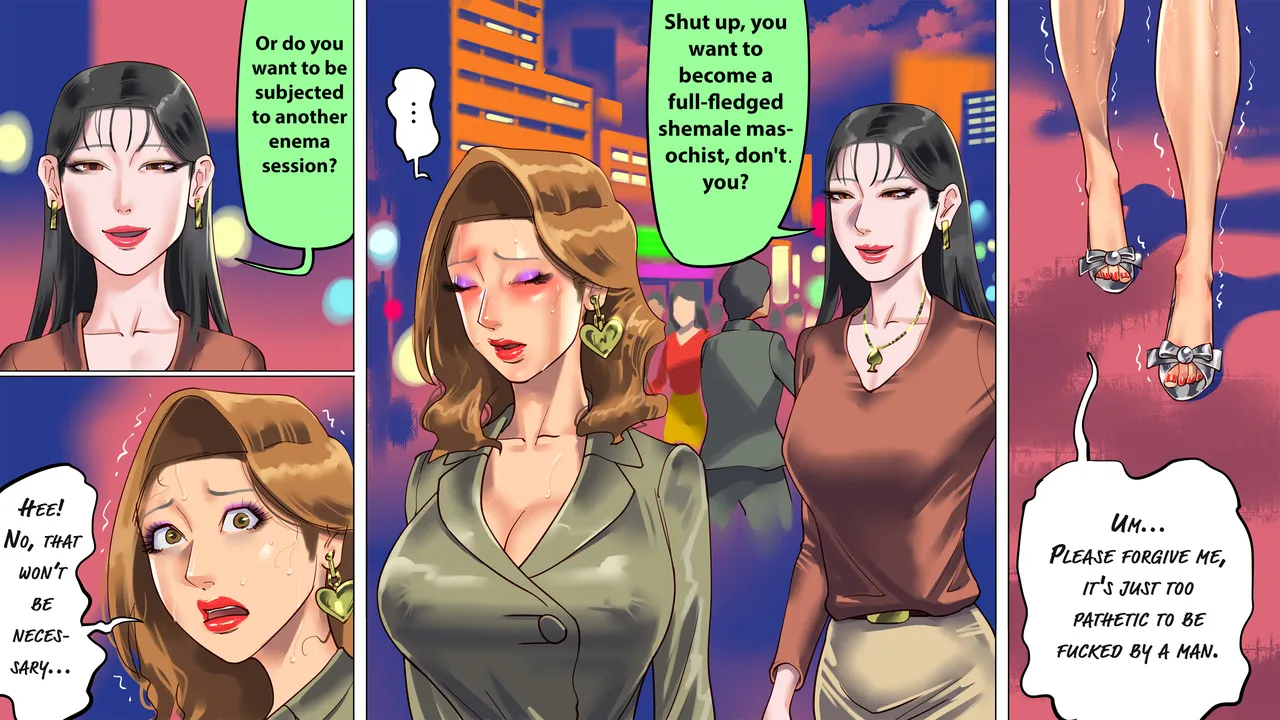 I was trapped by my wife and daughter and turned into a cross-dressing masochist 2 Chapter 1 - page 28