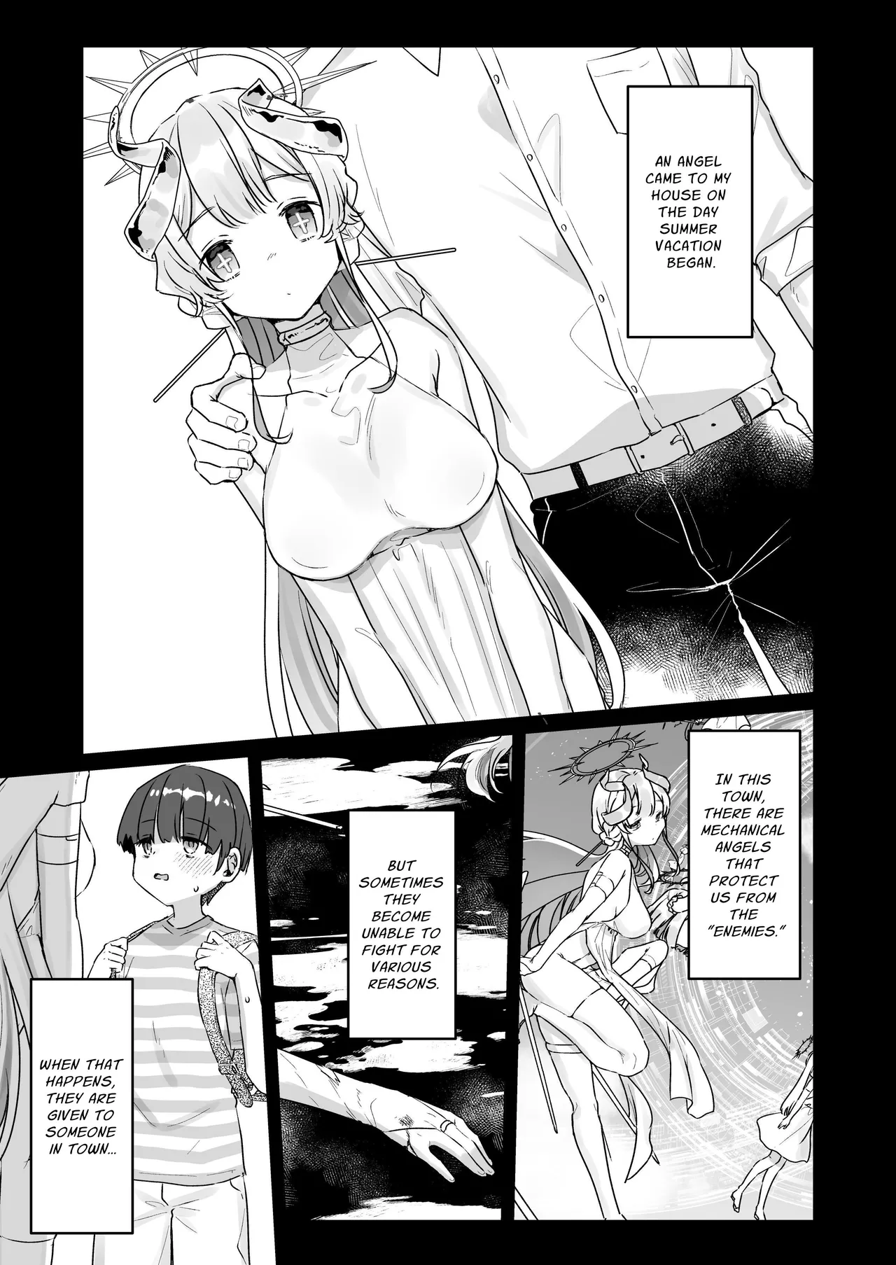 Zoku Onaho Ochishita Kikai Tenshi-sama to Boku no Natsuyasumi Chapter 1 - page 2