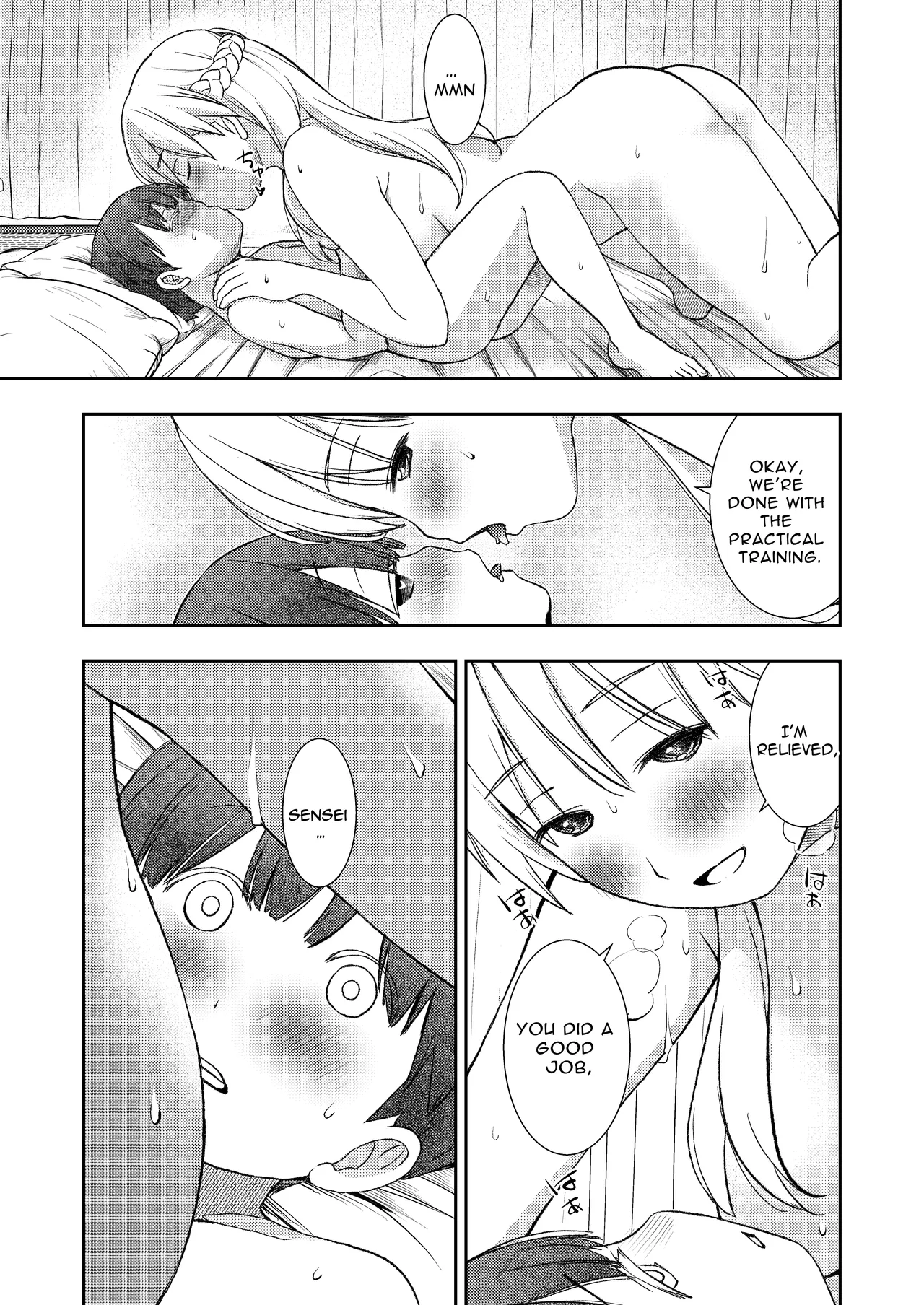 I didn't end up in a pair with anyone, so instead had sex training with my kind teacher Chapter 1 - page 31