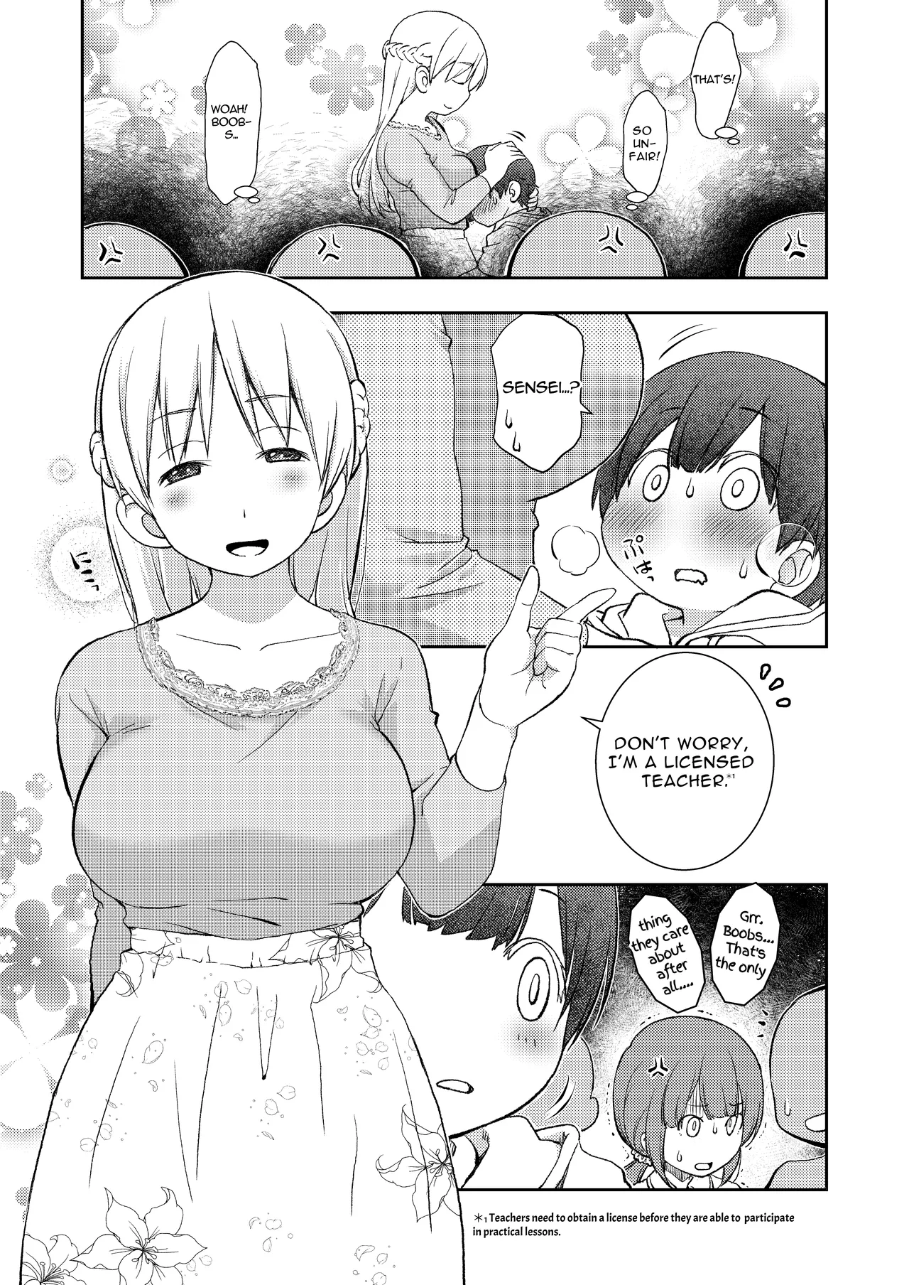 I didn't end up in a pair with anyone, so instead had sex training with my kind teacher Chapter 1 - page 5