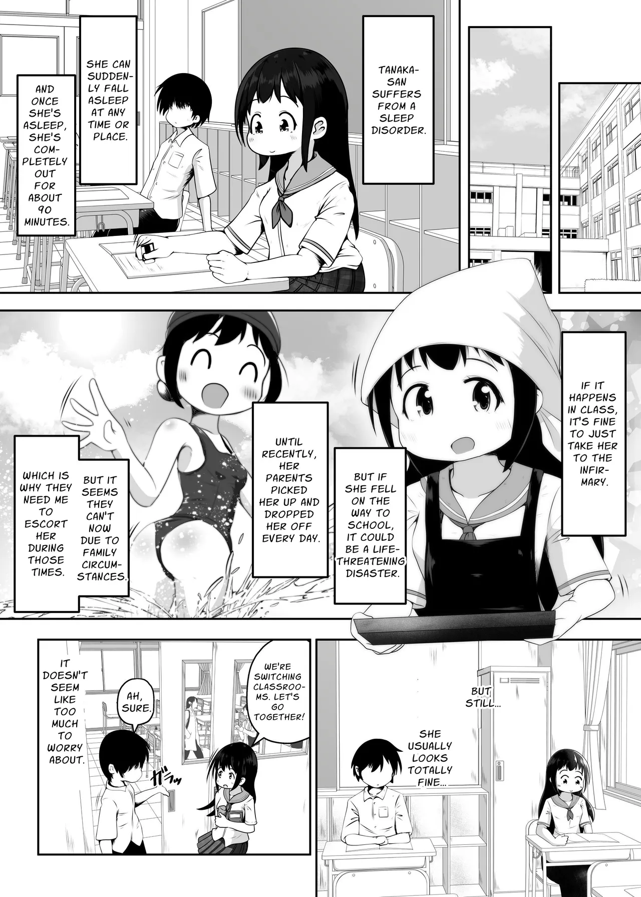 Suimin Shougai o Motsu Doukyuusei o Osewa Suru Furi Shite Nikubenki ni Suru Ohanashi Chapter 1 - page 3