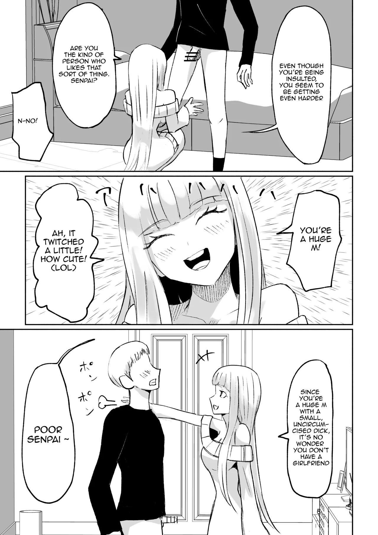 My Sadistic Kouhai Appreciates My Useless Ejaculation Chapter 1 - page 17