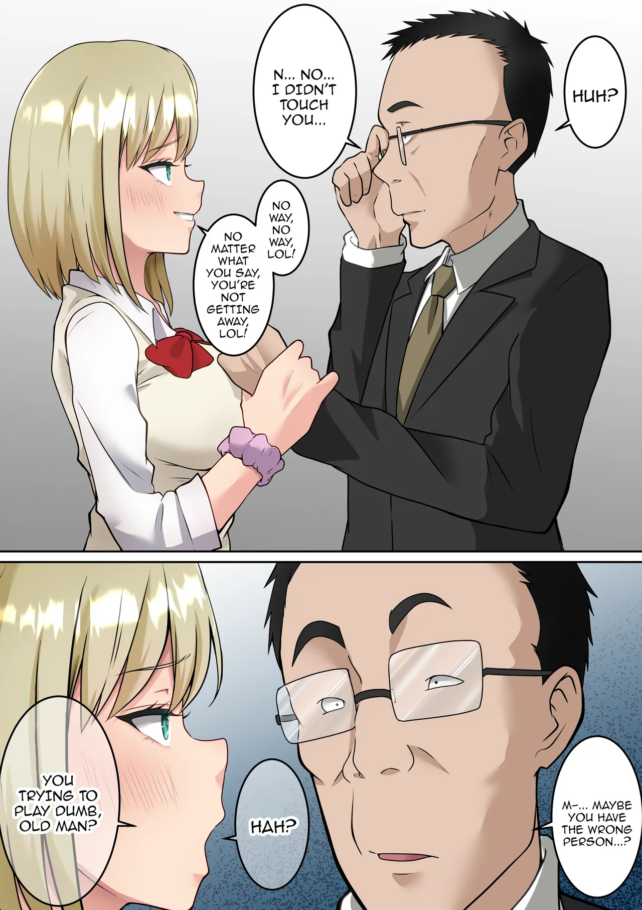 Isekai Kaeri no Chuunen Oyaji ga Gal JK-tachi ni Chikan Enzai o Fukkakerareta node Saimin Mahou de Shikaeshi suru Hanashi Zenpen Chapter 1 - page 3