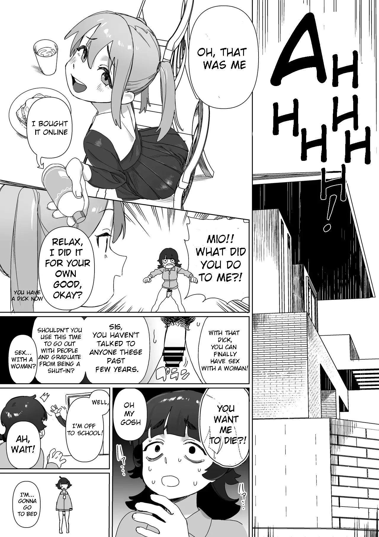 What if My Shut-in Sister Grows a Penis? Chapter 1 - page 4