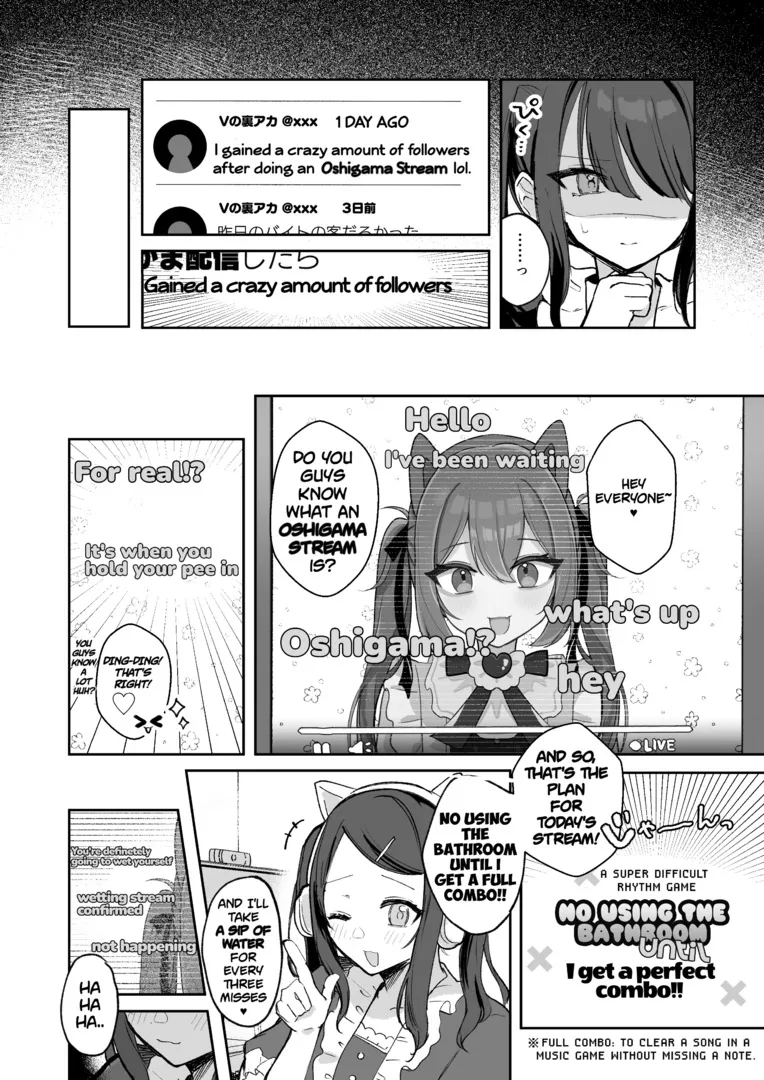 There's no way I'd wet myself on an oshigama stream !! Chapter 1 - page 2