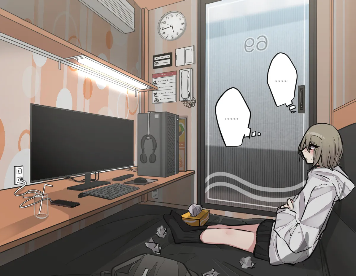 Best Friend-Chan Masturbating in an Internet Cafe Chapter 1 - page 11