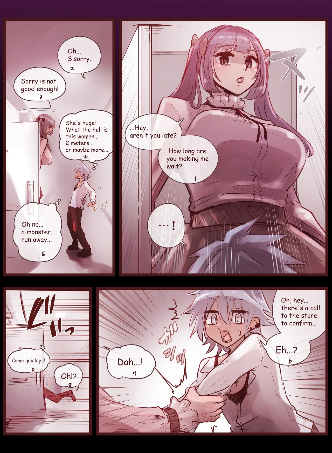 Hairy giantess cunnilingus Hell Chapter 1 - page 3