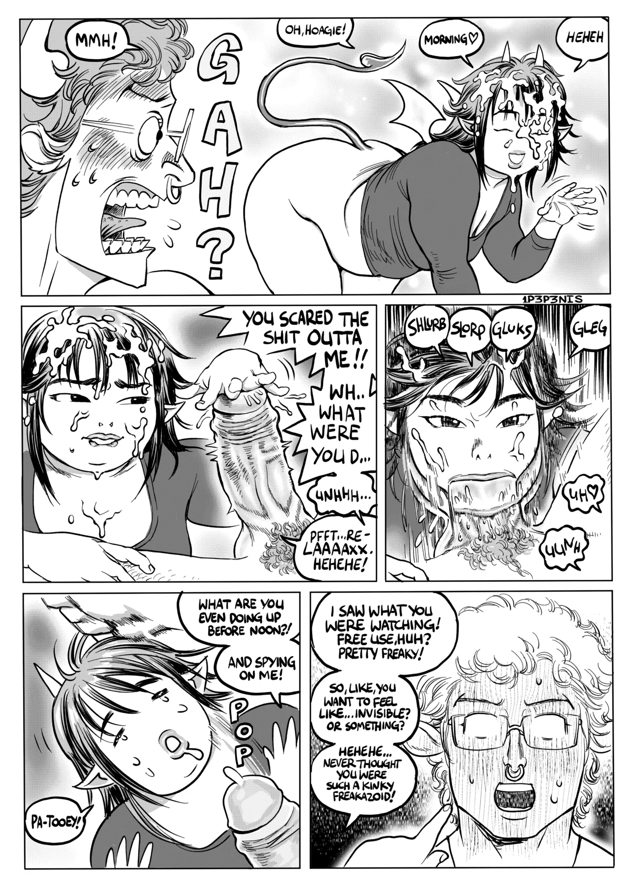 Angel and Hoagie in: FUCK ME, I DON'T CARE! Chapter 1 - page 6