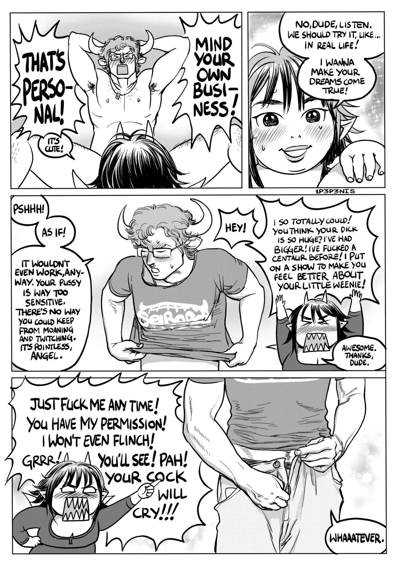 Angel and Hoagie in: FUCK ME, I DON'T CARE! Chapter 1 - page 7