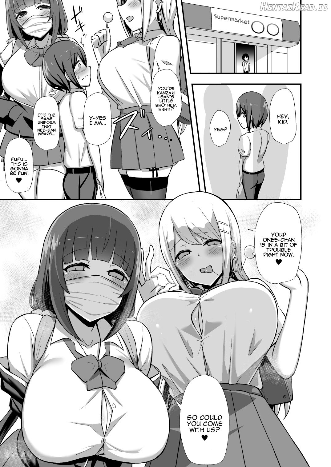 Fuuki no Haiboku -Dosukebe JK Gal Combi no Otouto Netori Chapter 1 - page 6