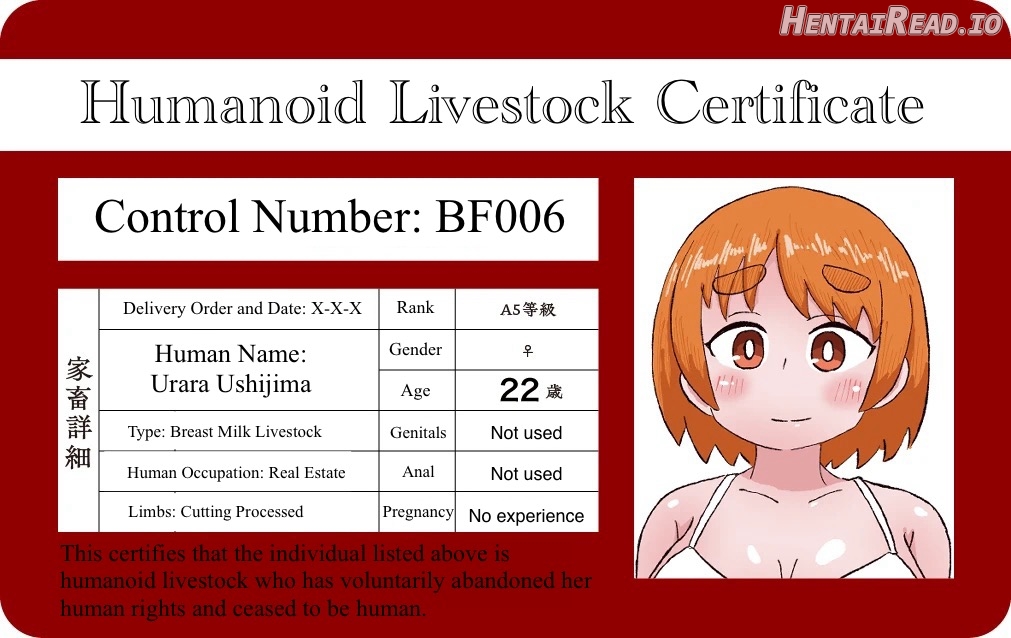 The life of a person who willingly became a humanoid livestock + The End of a Humanoid Livestock Chapter 1 - page 1