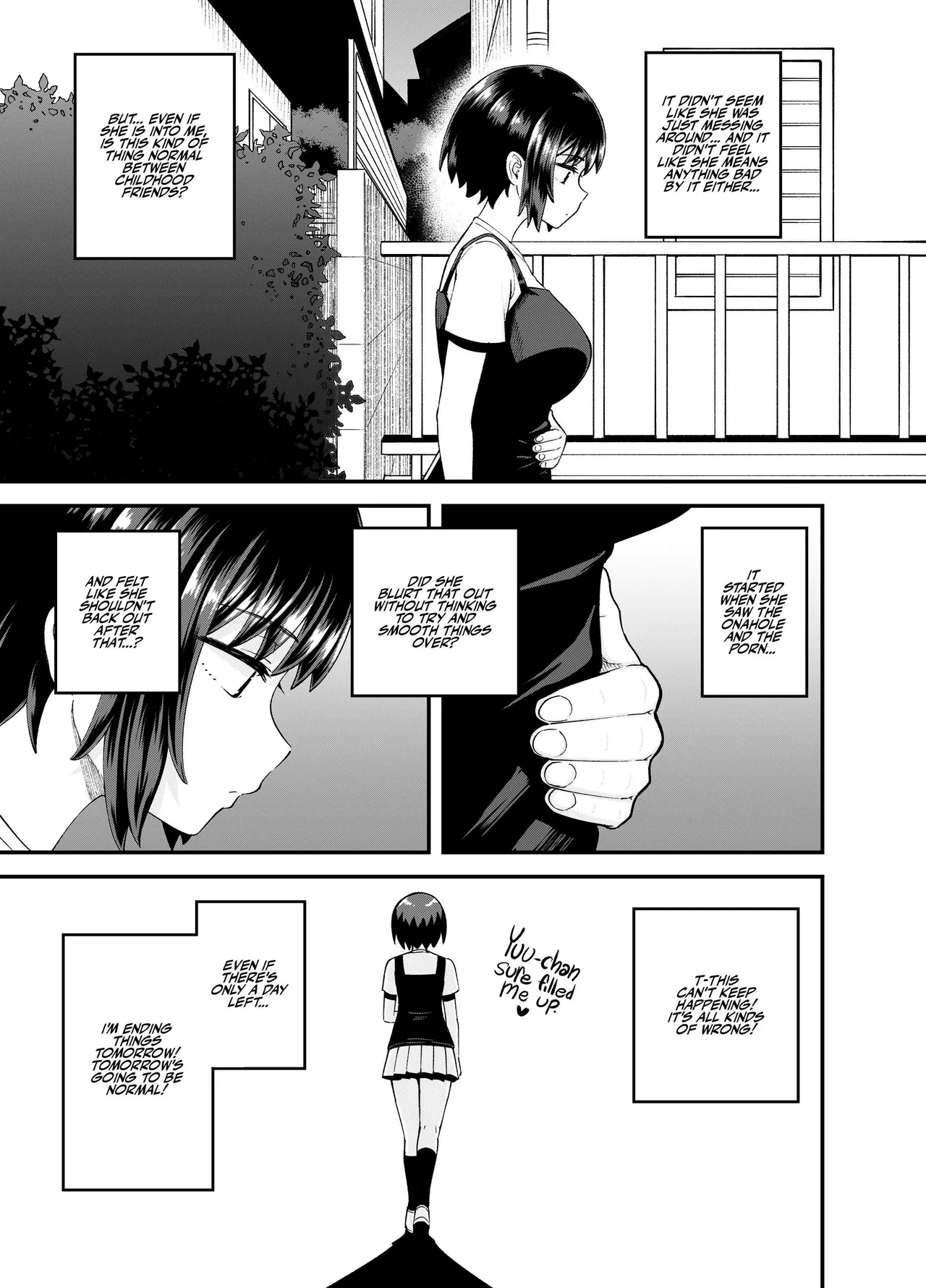 Soen ni Natteta Osananajimi ga Okuchi Onaho Gayoi Shite Kuru Mikkakan Chapter 1 - page 27