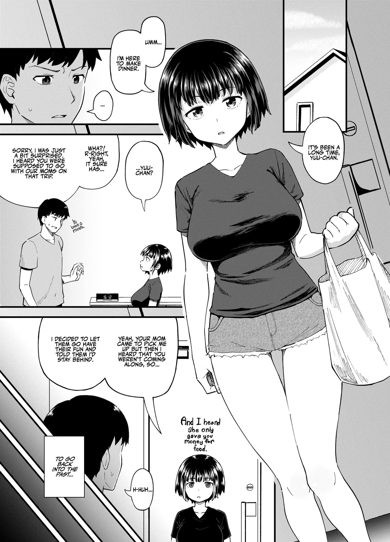 Soen ni Natteta Osananajimi ga Okuchi Onaho Gayoi Shite Kuru Mikkakan Chapter 1 - page 3