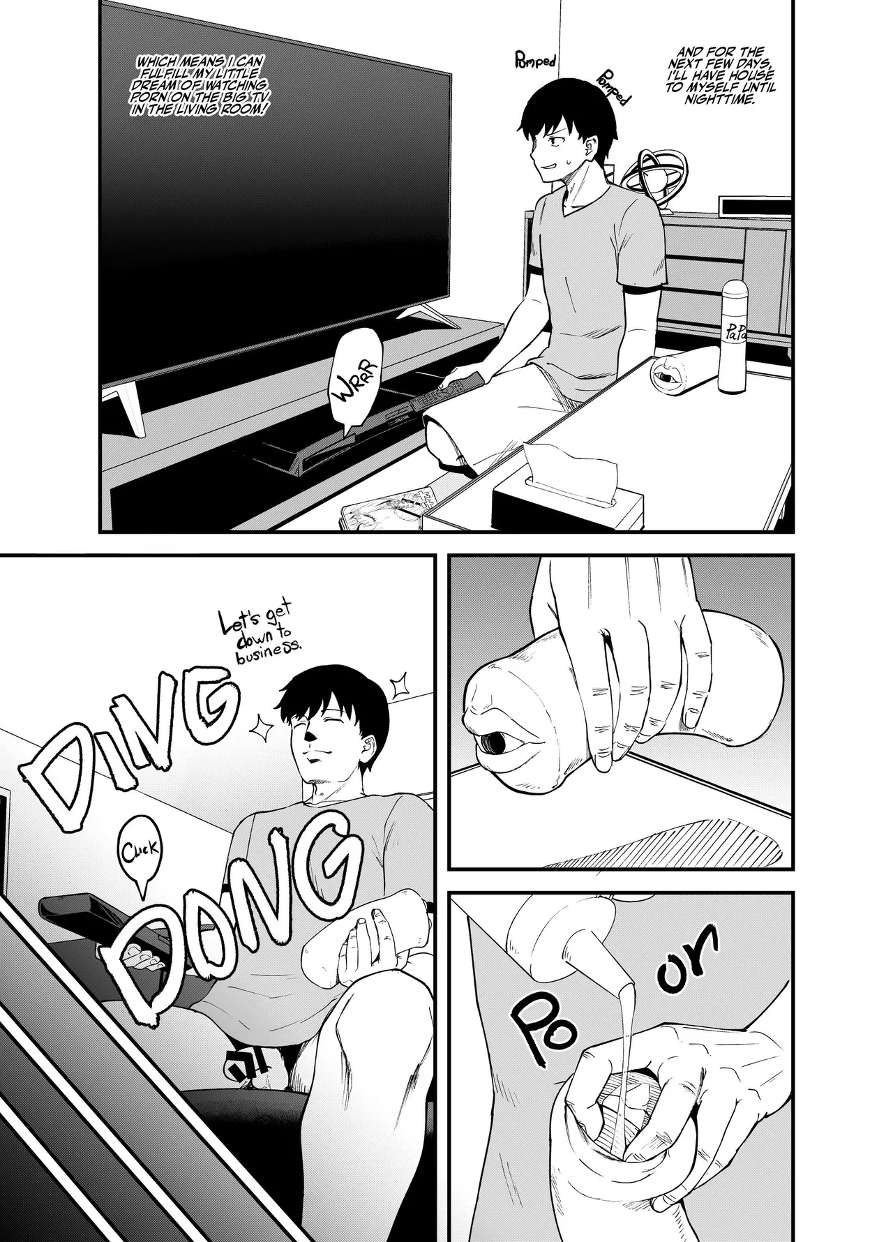 Soen ni Natteta Osananajimi ga Okuchi Onaho Gayoi Shite Kuru Mikkakan Chapter 1 - page 5