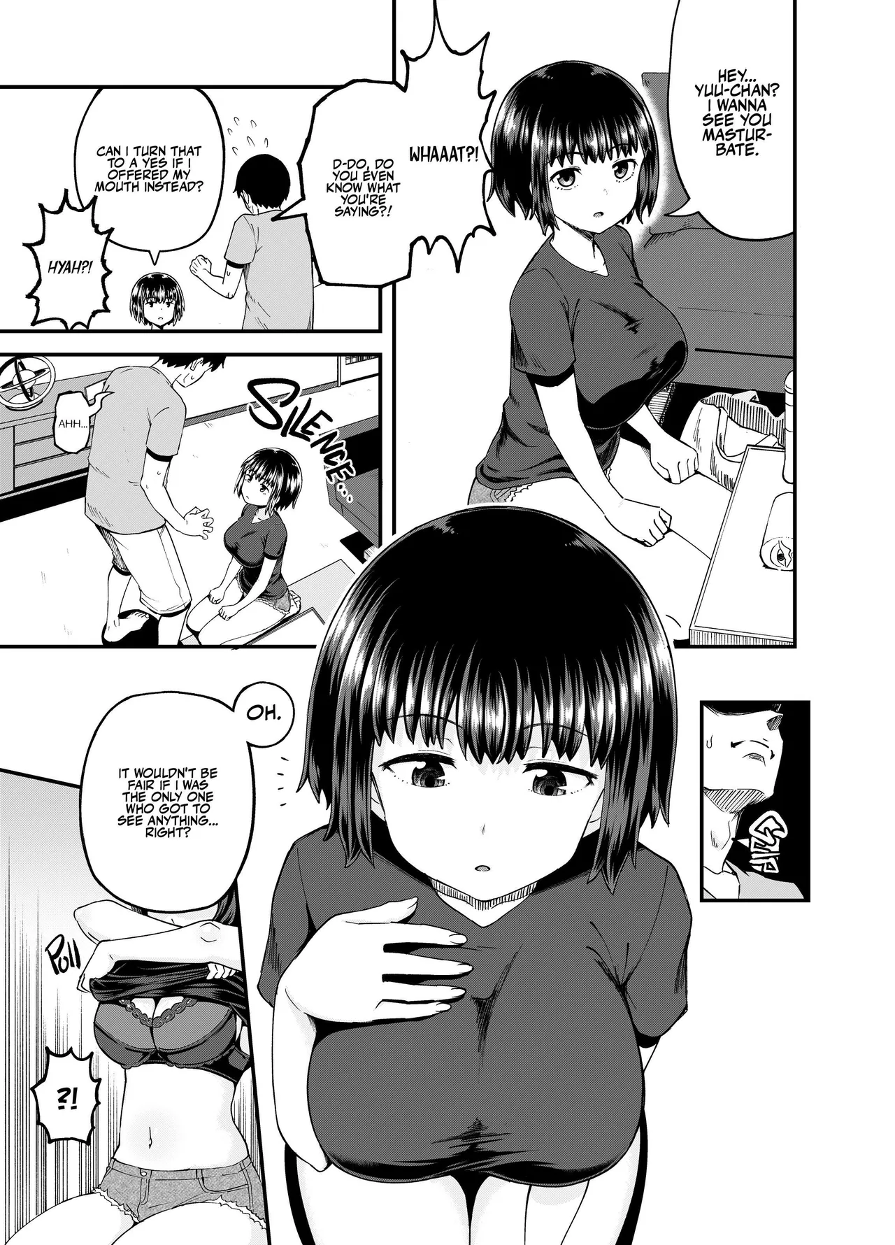 Soen ni Natteta Osananajimi ga Okuchi Onaho Gayoi Shite Kuru Mikkakan Chapter 1 - page 9