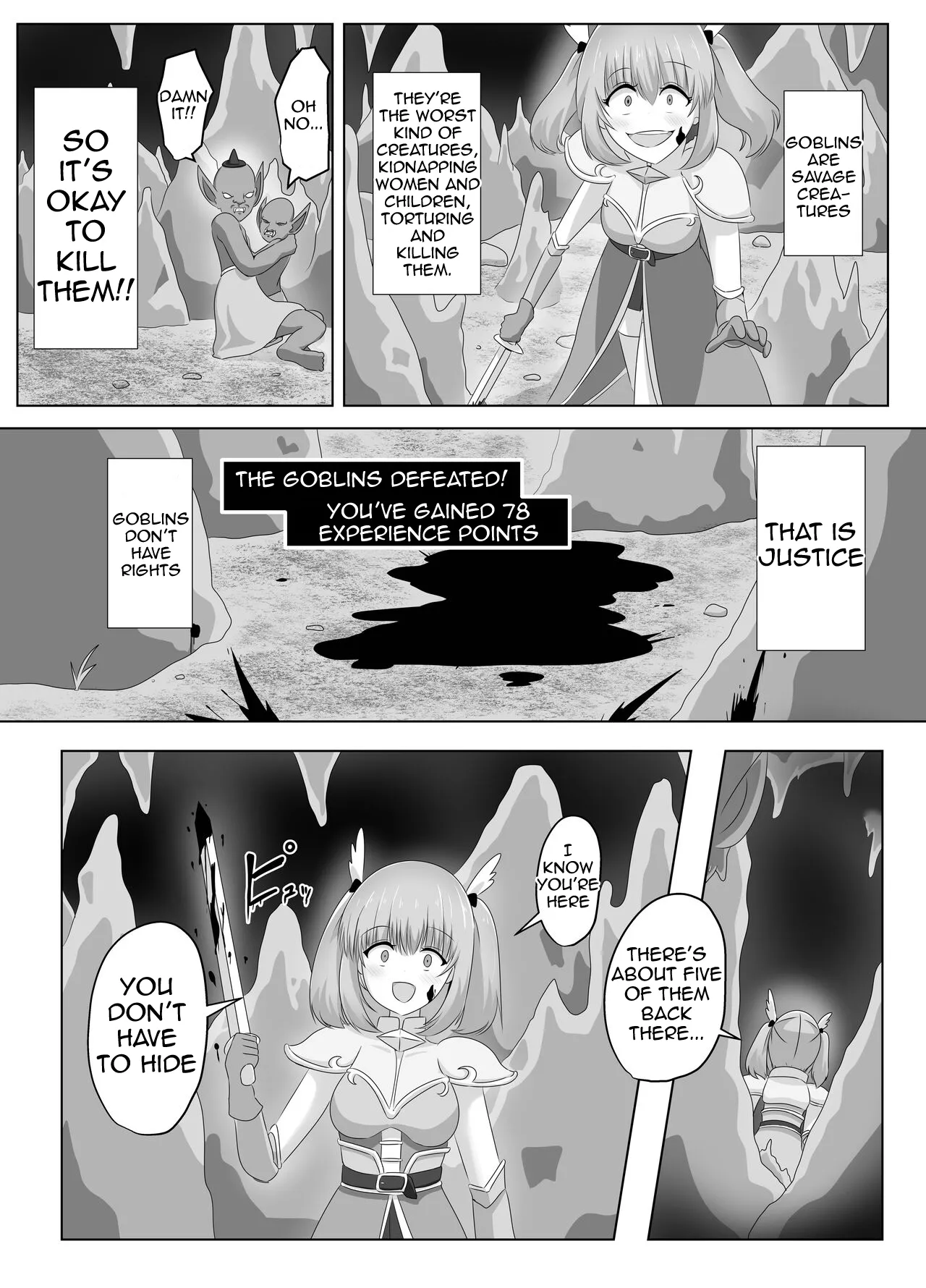 The Female Knight Who Lost Everything To Goblins Chapter 1 - page 10