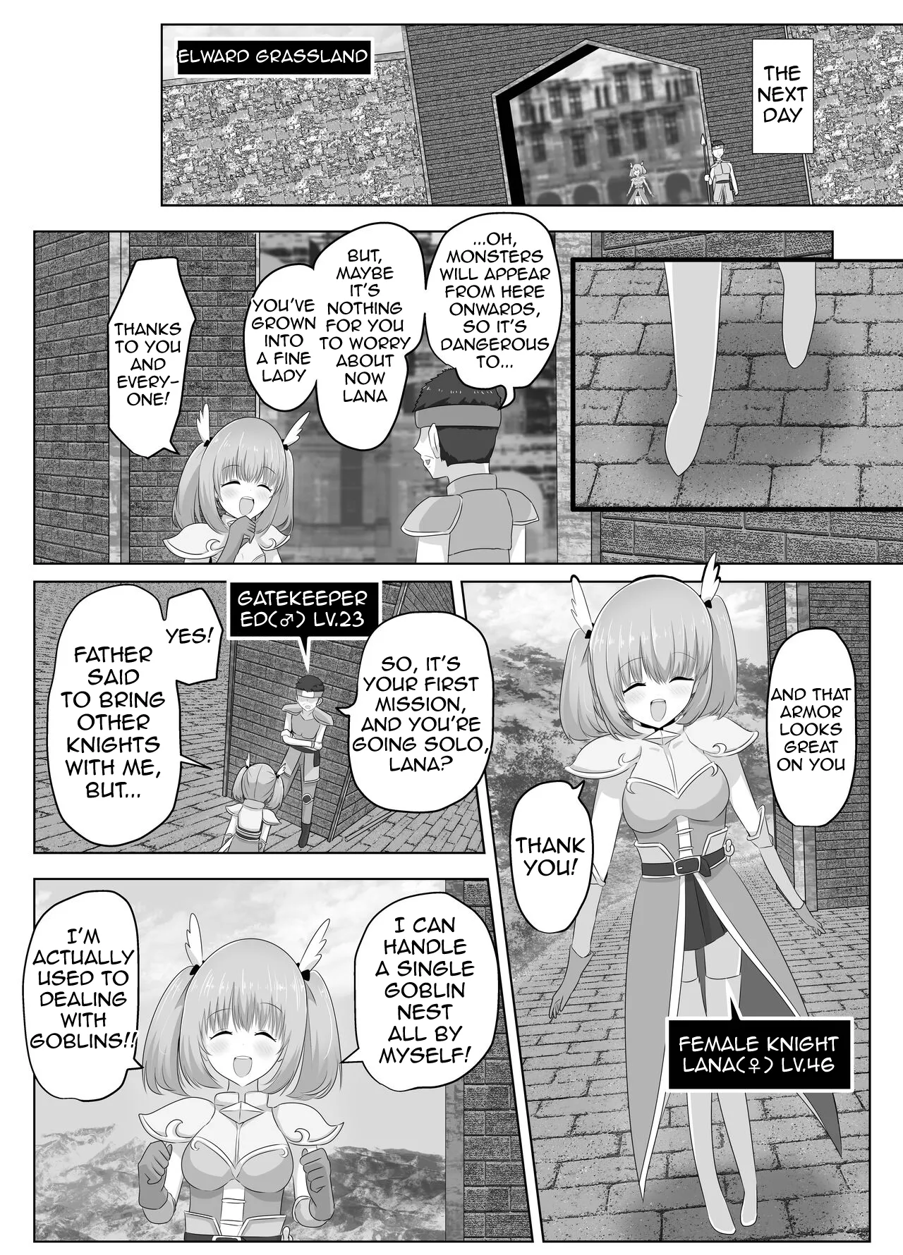 The Female Knight Who Lost Everything To Goblins Chapter 1 - page 7