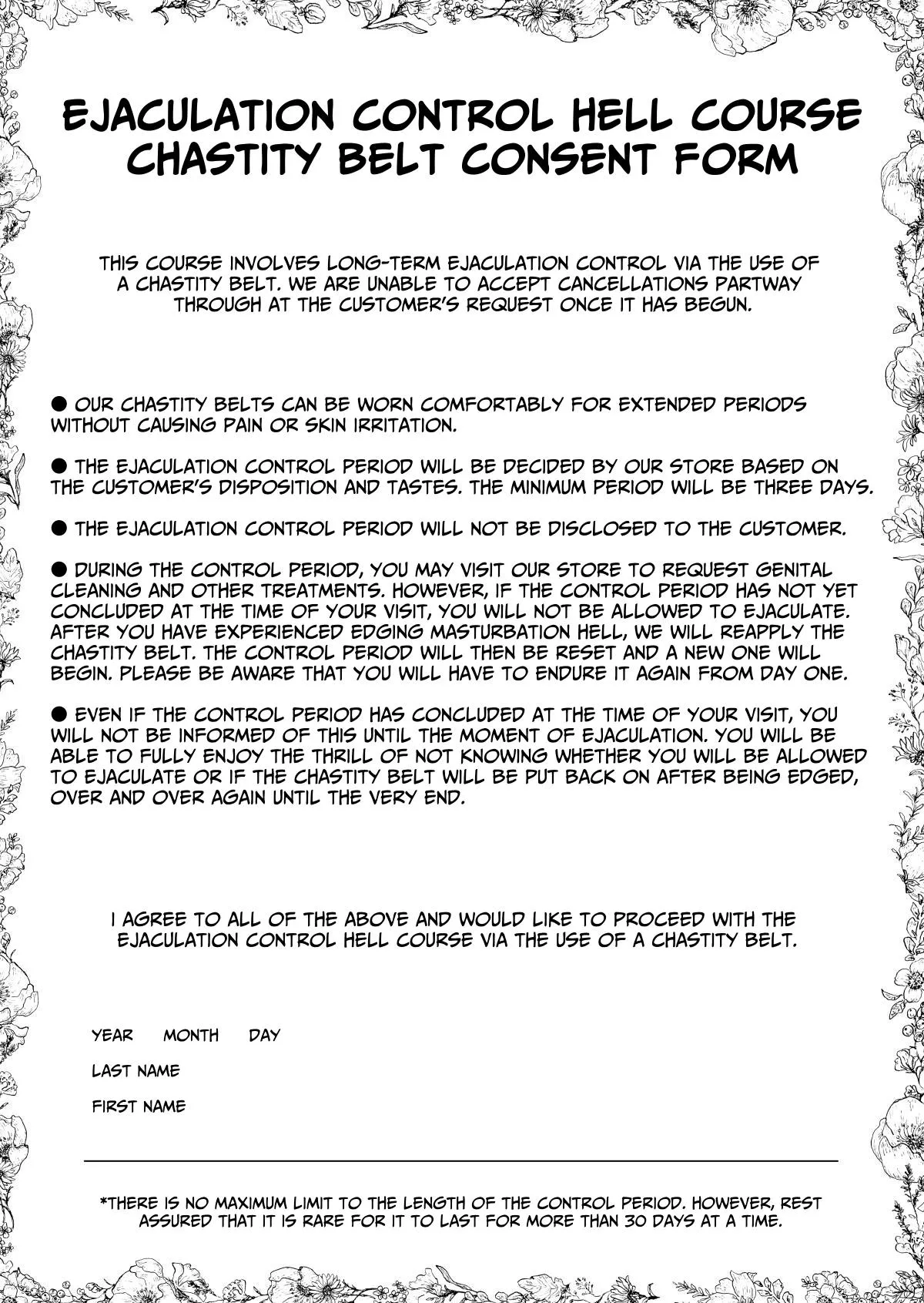 Masturbation Pleasure Hell Course Treatment Contract Shuin Kairaku Jigoku Kosu Sejutsu Dōisho Chapter 1 - page 42