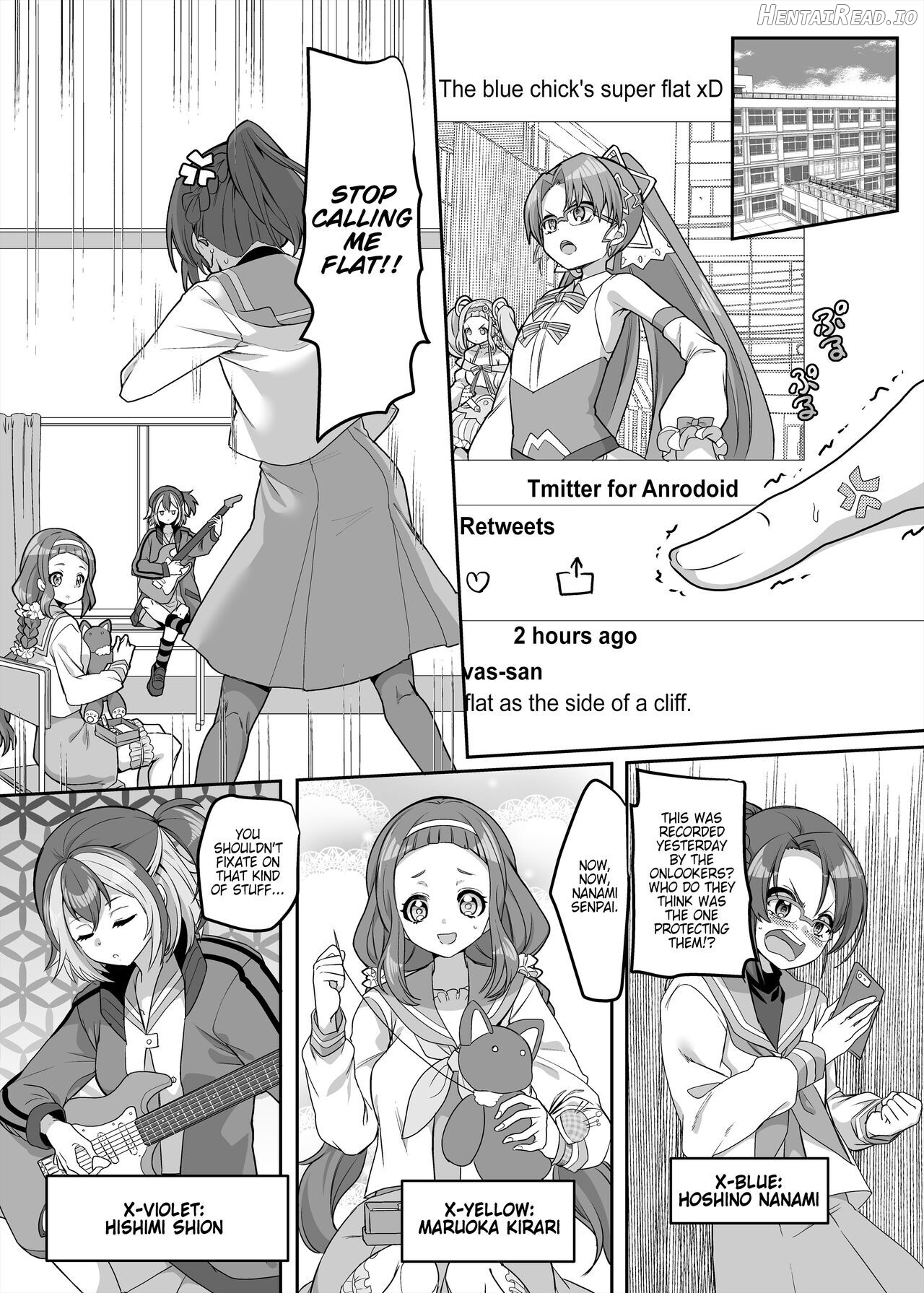 Henshin Heroine Team no Zunouha de Majime de Hinnyuu no Blue The Smart, Diligent and Flat-Chested Blue from the Team of Morphing Heroines Chapter 1 - page 4