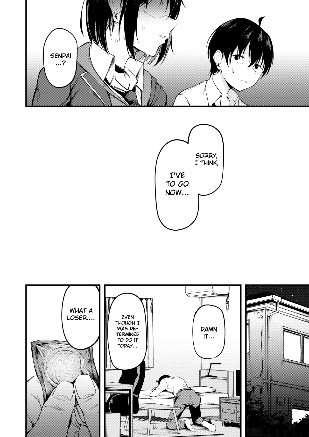 She is embraced by the past and falls into despair Chapter 1 - page 14