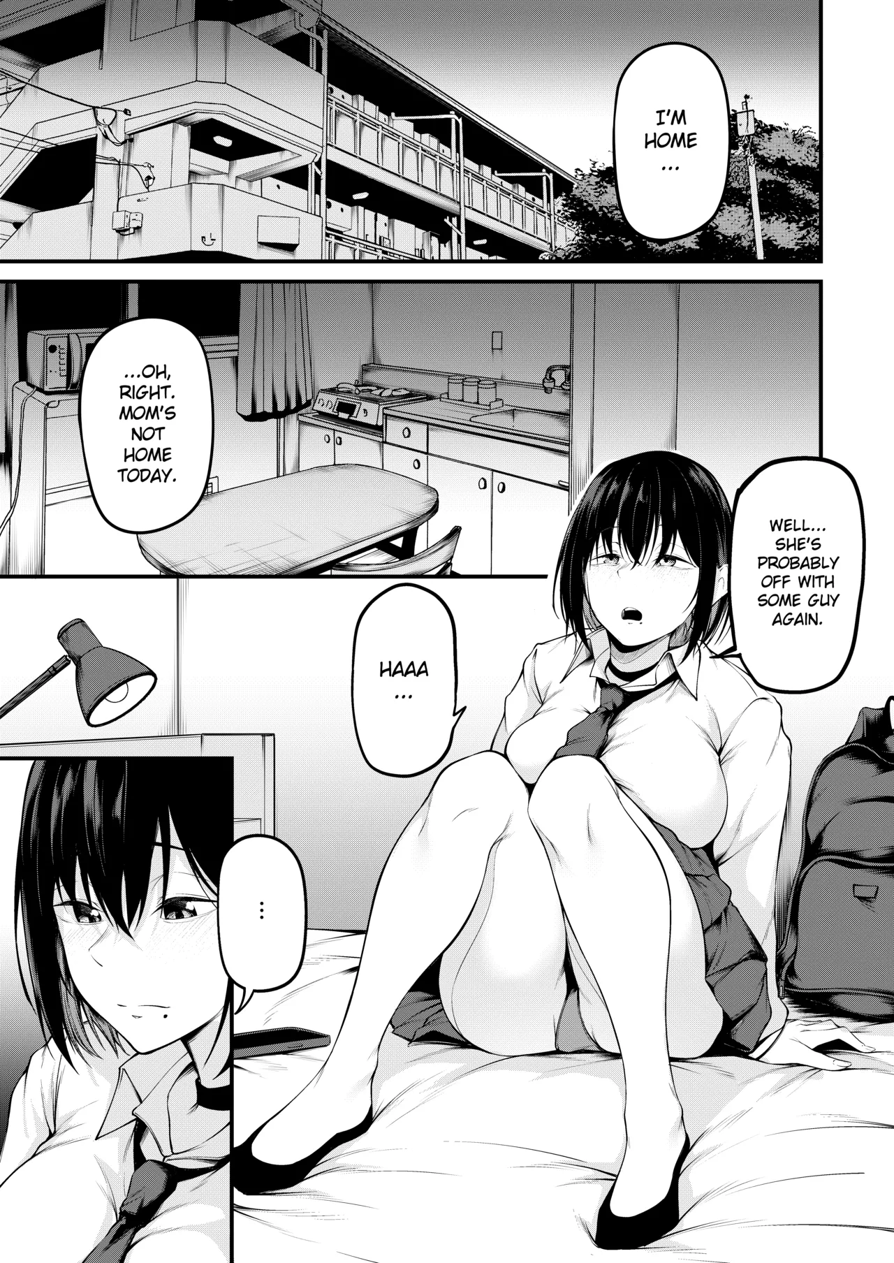 She is embraced by the past and falls into despair Chapter 1 - page 15