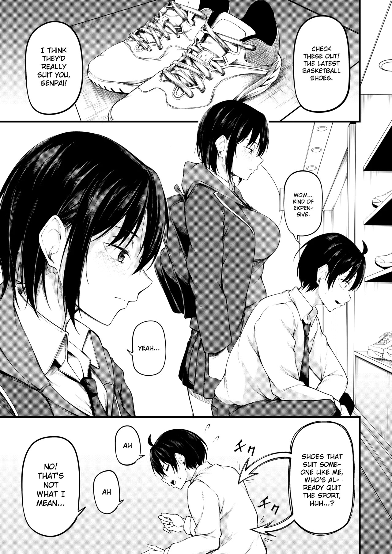 She is embraced by the past and falls into despair Chapter 1 - page 9