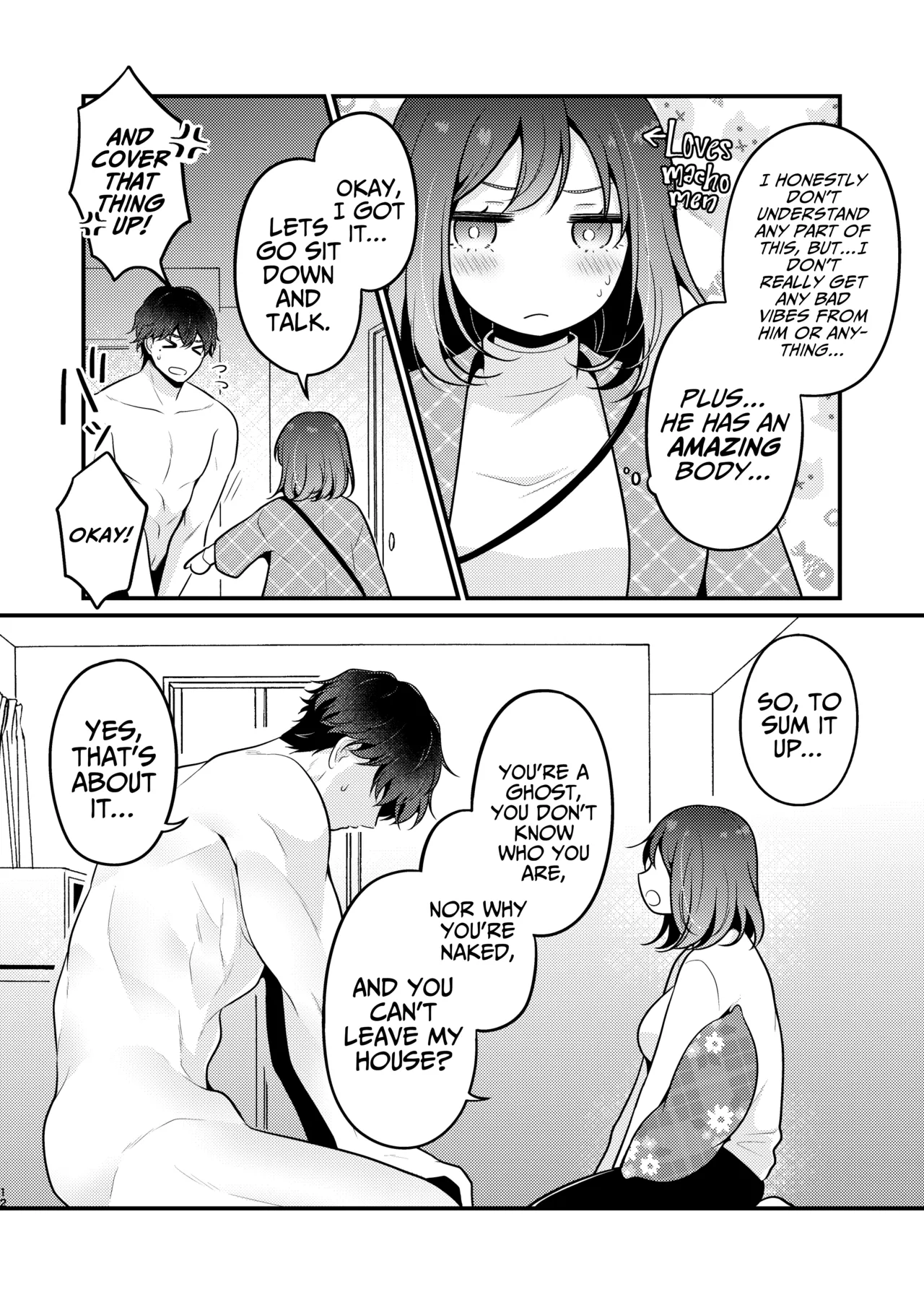 Gori Macho Yuurei ni Maiban Kakareteimasu! Chapter 1 - page 12