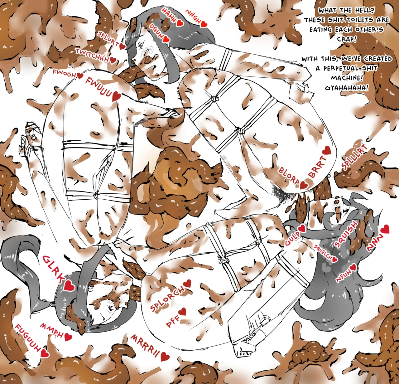 Gluttonous Scat Squishing Sisters - Idea Notebook - "Shit Lab!" Chapter 1 - page 4