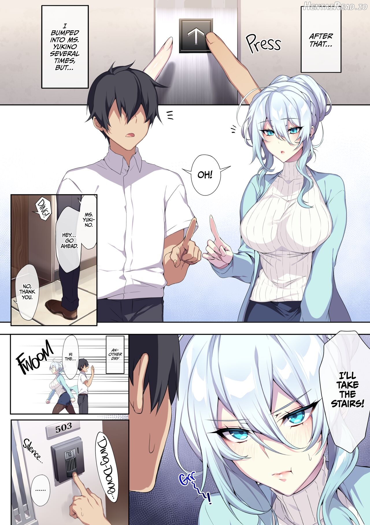 ぷぅのぷぅぷぅぷぅ] 人付き合いが苦手な未亡人の雪女さんと呪いの指輪 1 （無修正）English Chapter 1 - page 12