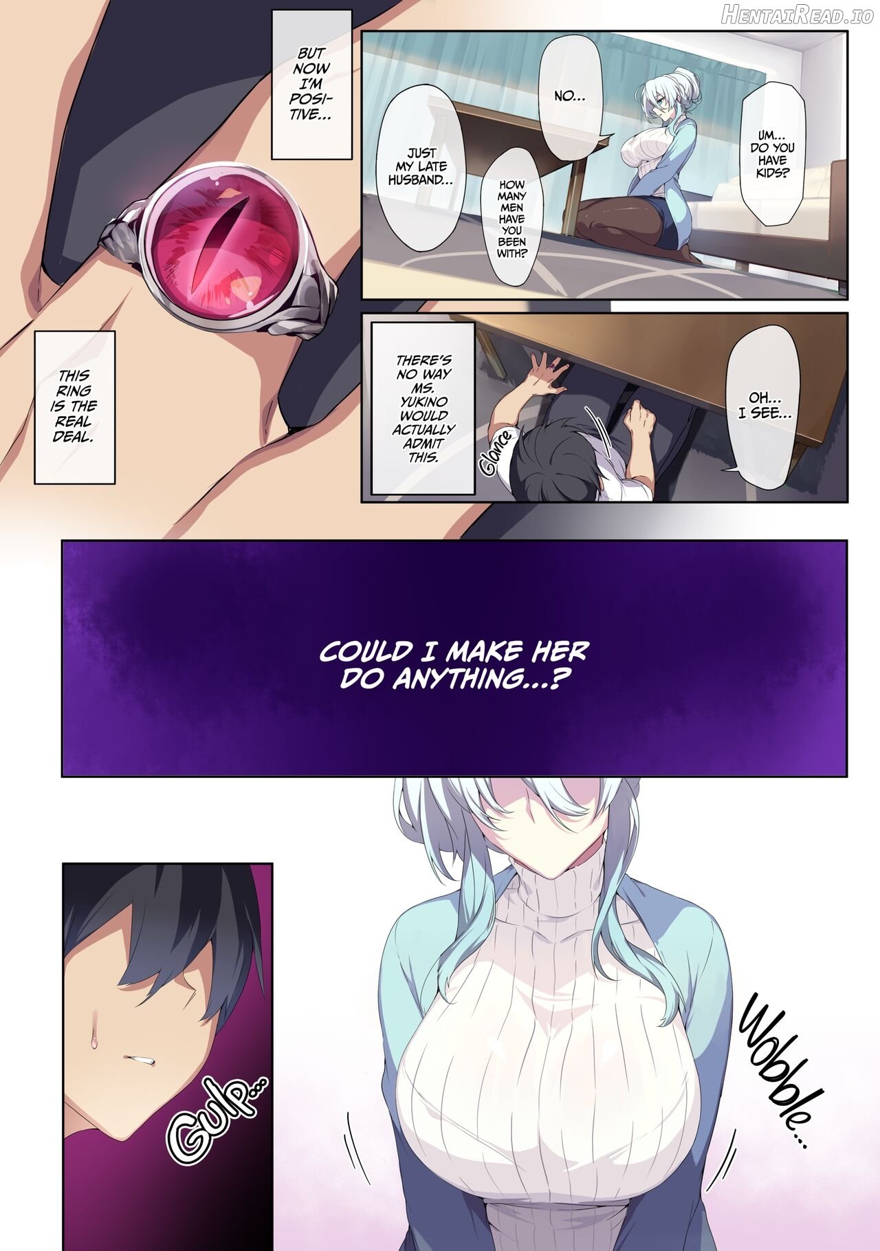 ぷぅのぷぅぷぅぷぅ] 人付き合いが苦手な未亡人の雪女さんと呪いの指輪 1 （無修正）English Chapter 1 - page 14