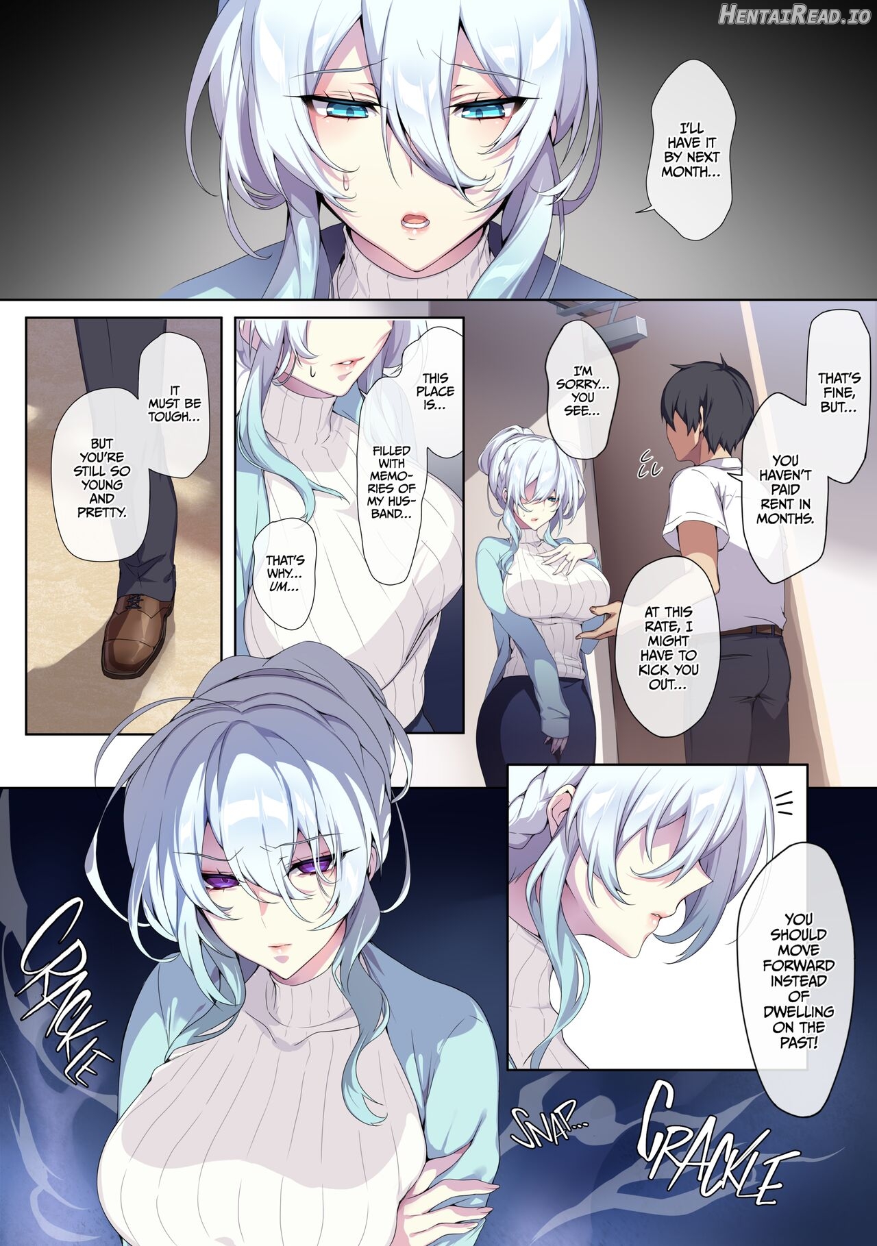 ぷぅのぷぅぷぅぷぅ] 人付き合いが苦手な未亡人の雪女さんと呪いの指輪 1 （無修正）English Chapter 1 - page 9