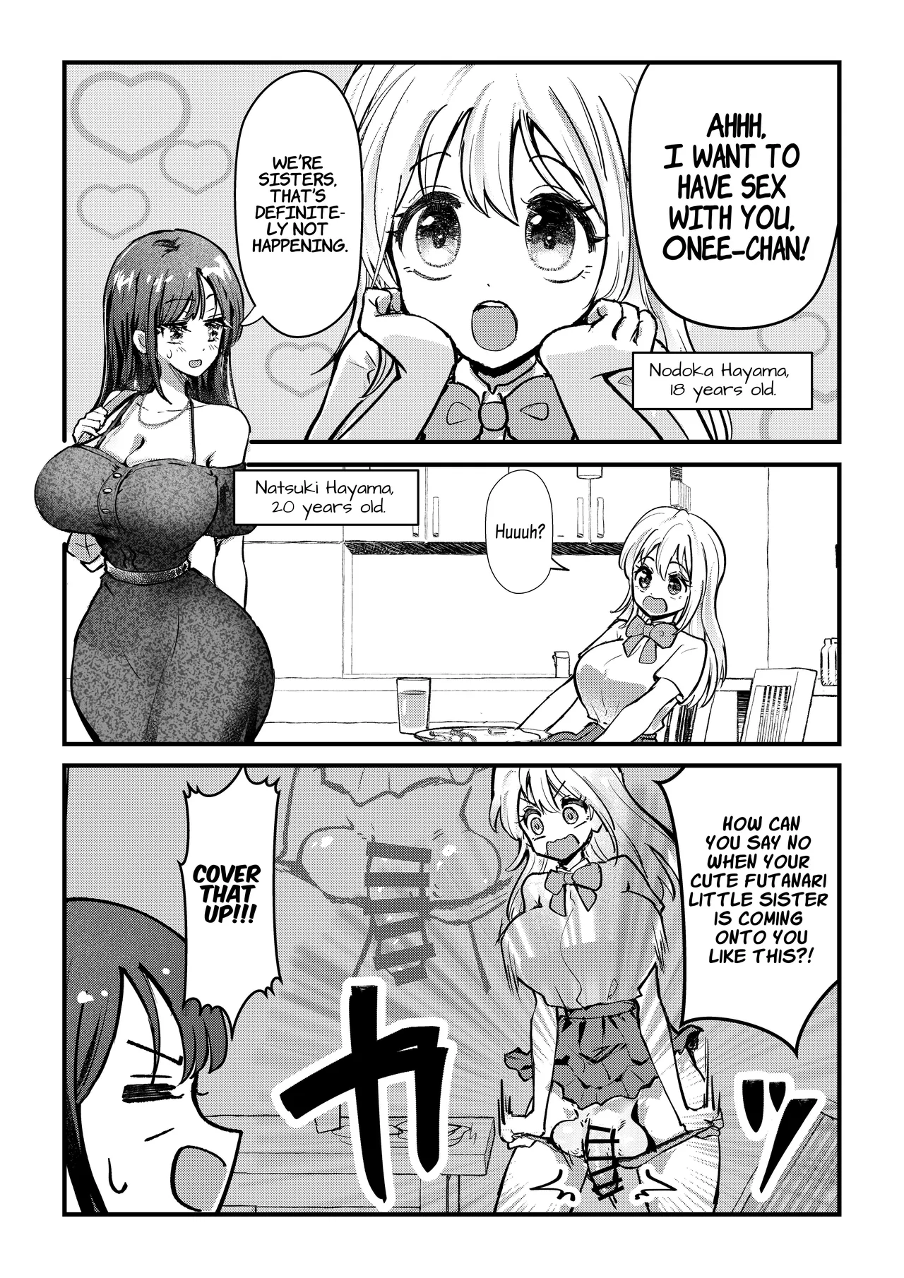 Futanari Imouto ga Daisuki na Onee-chan o Suiminkan Suru Hanashi Chapter 1 - page 2
