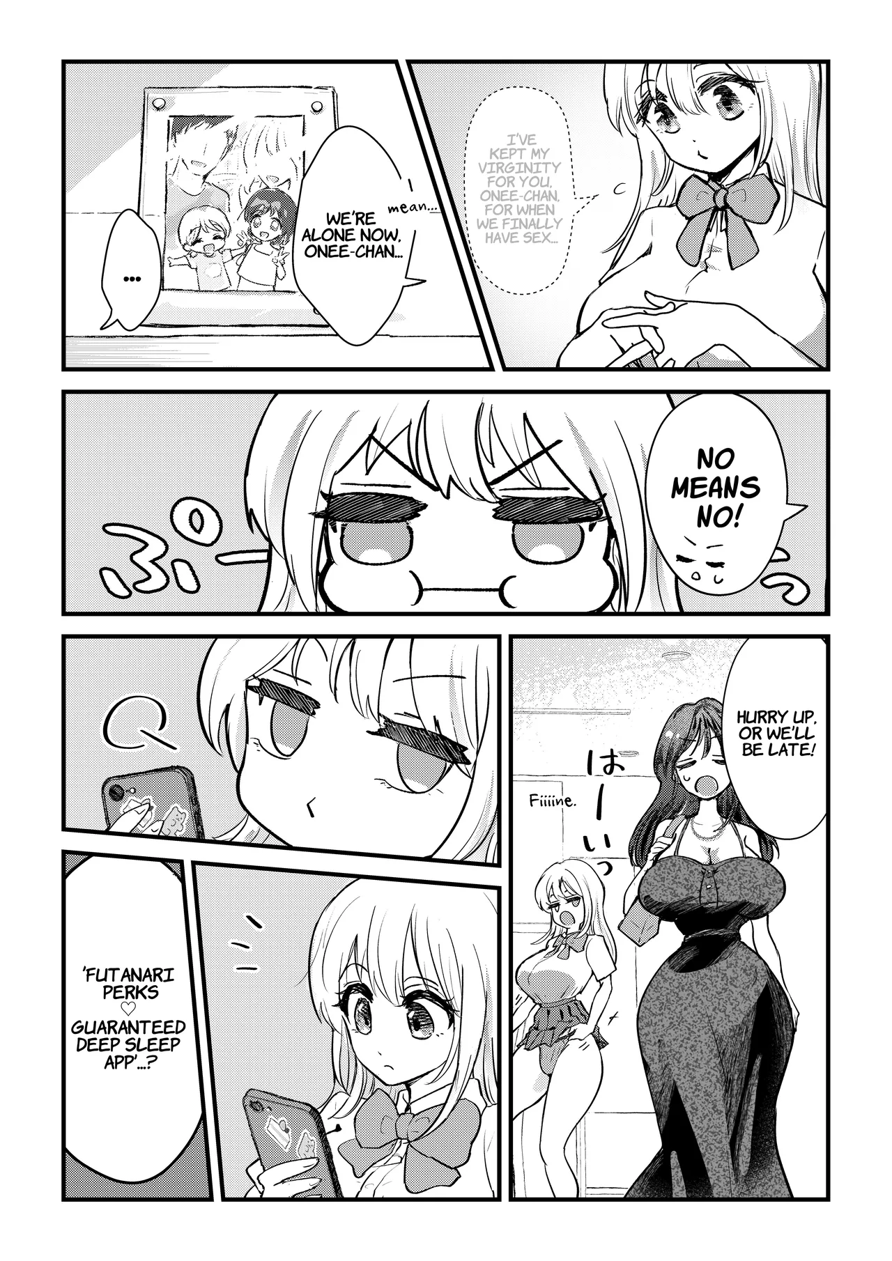 Futanari Imouto ga Daisuki na Onee-chan o Suiminkan Suru Hanashi Chapter 1 - page 3
