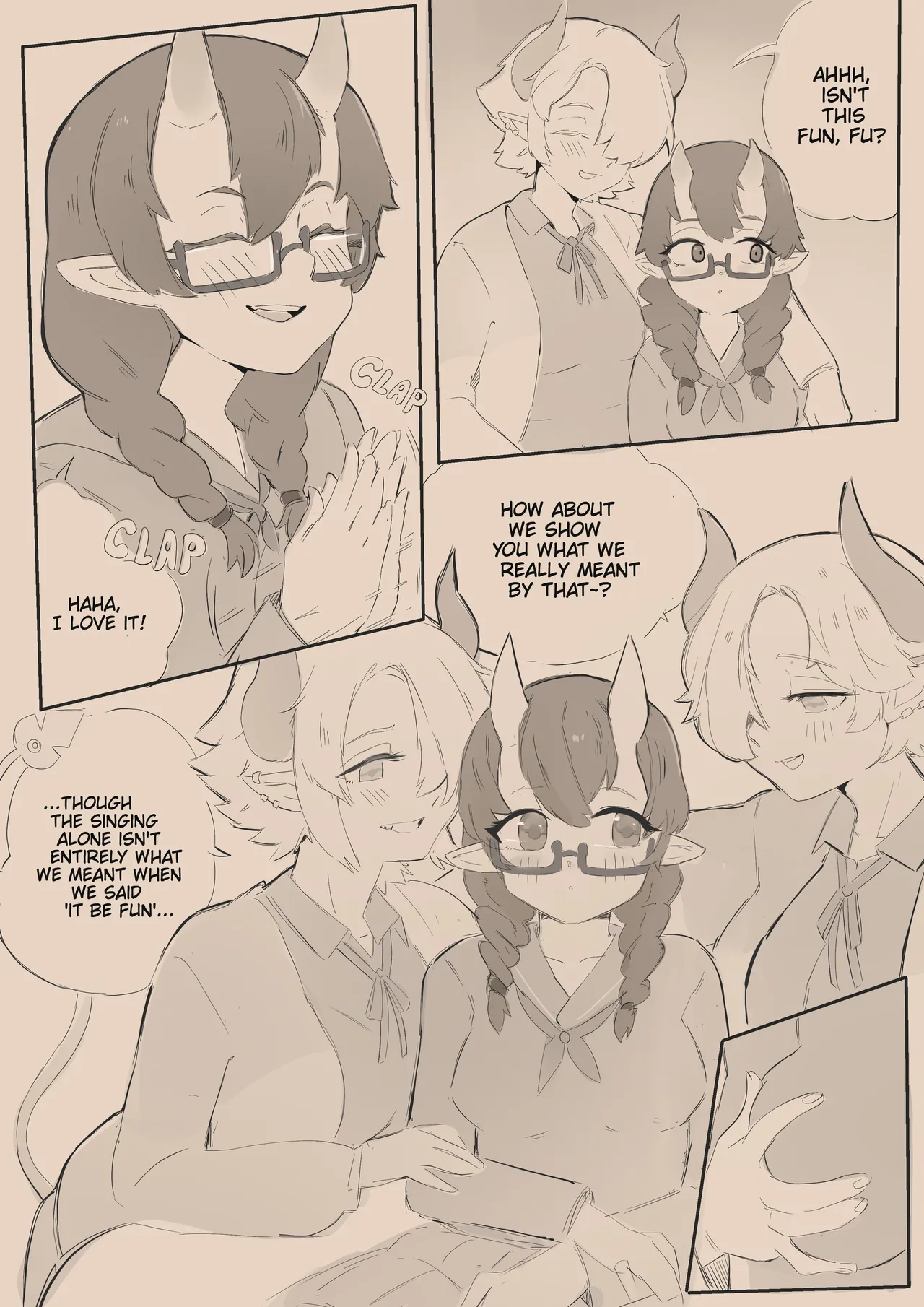 Perverted futanari secretly pushed her virgin girlfriend into 'compensated dating' and got her addicted to it! Chapter 1 - page 3