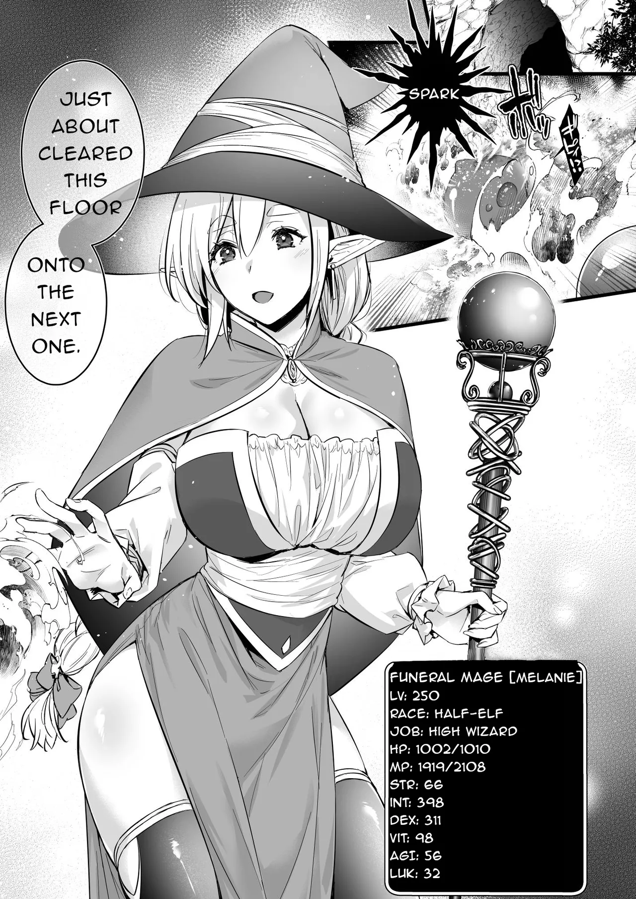 A Level 250 Mage Falls Into a Sensory Deprivation Pit and Loses Her Humanity to Level Drain Chapter 1 - page 2