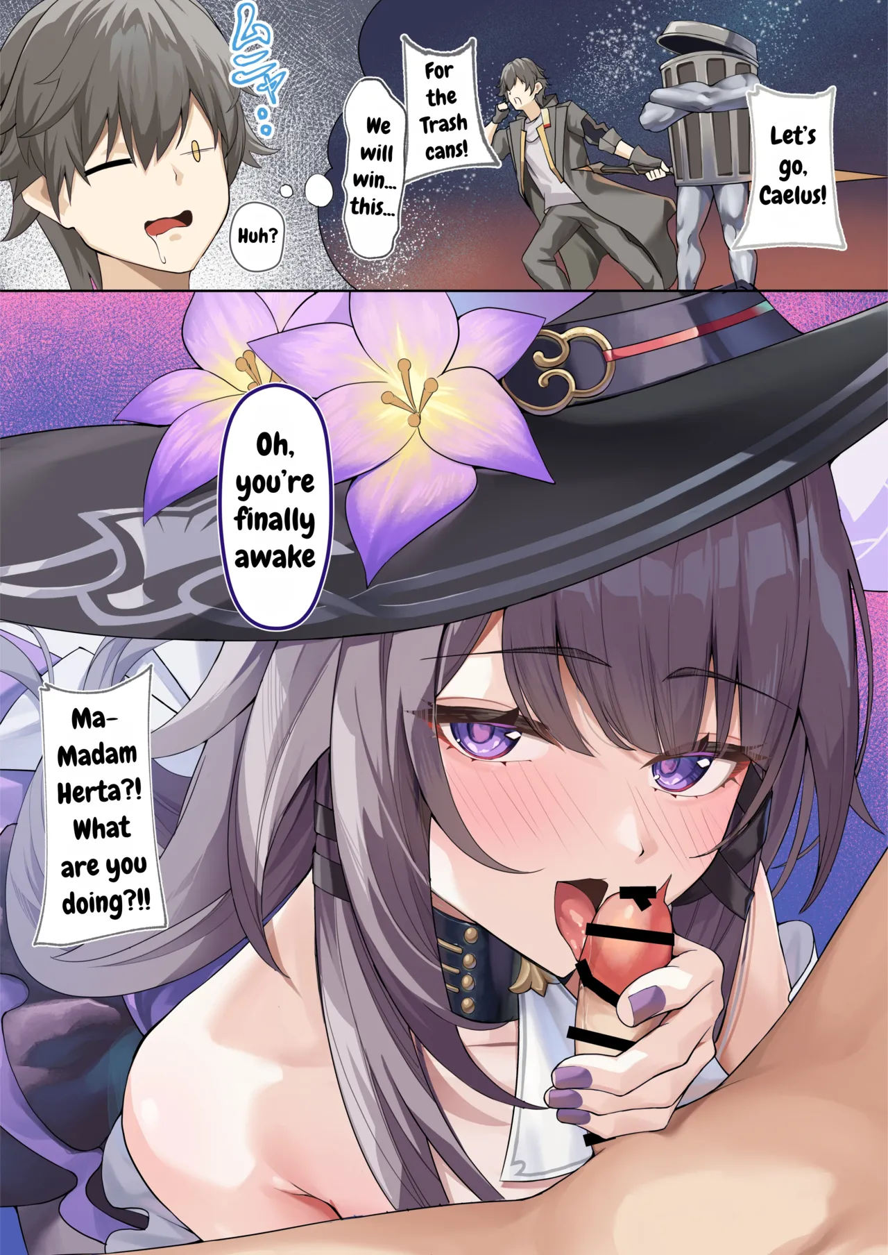 Madam Herta seems to want Caelus's sperm... Chapter 1 - page 1
